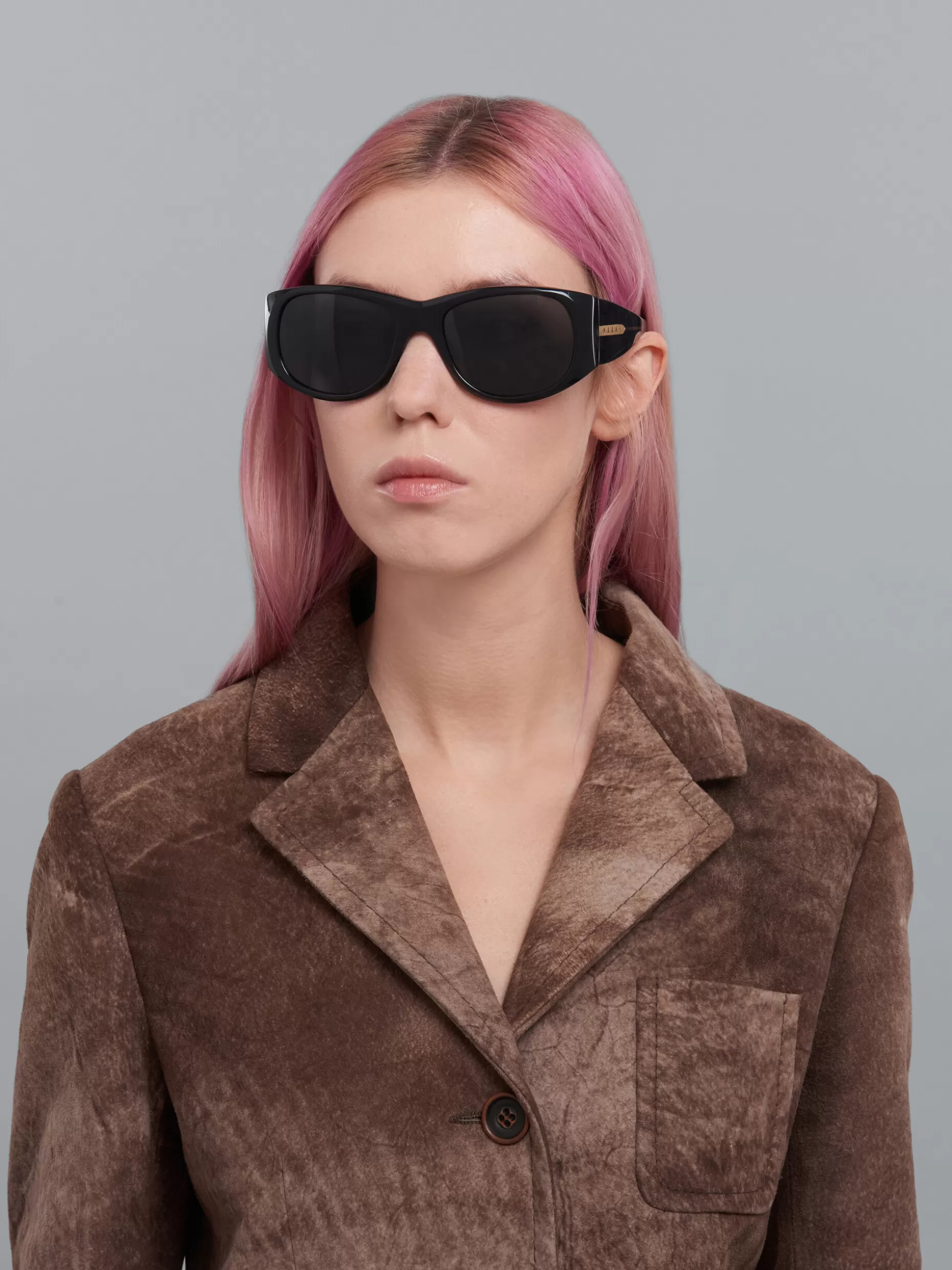 Women Marni Orinoco River Acetate Sunglasses