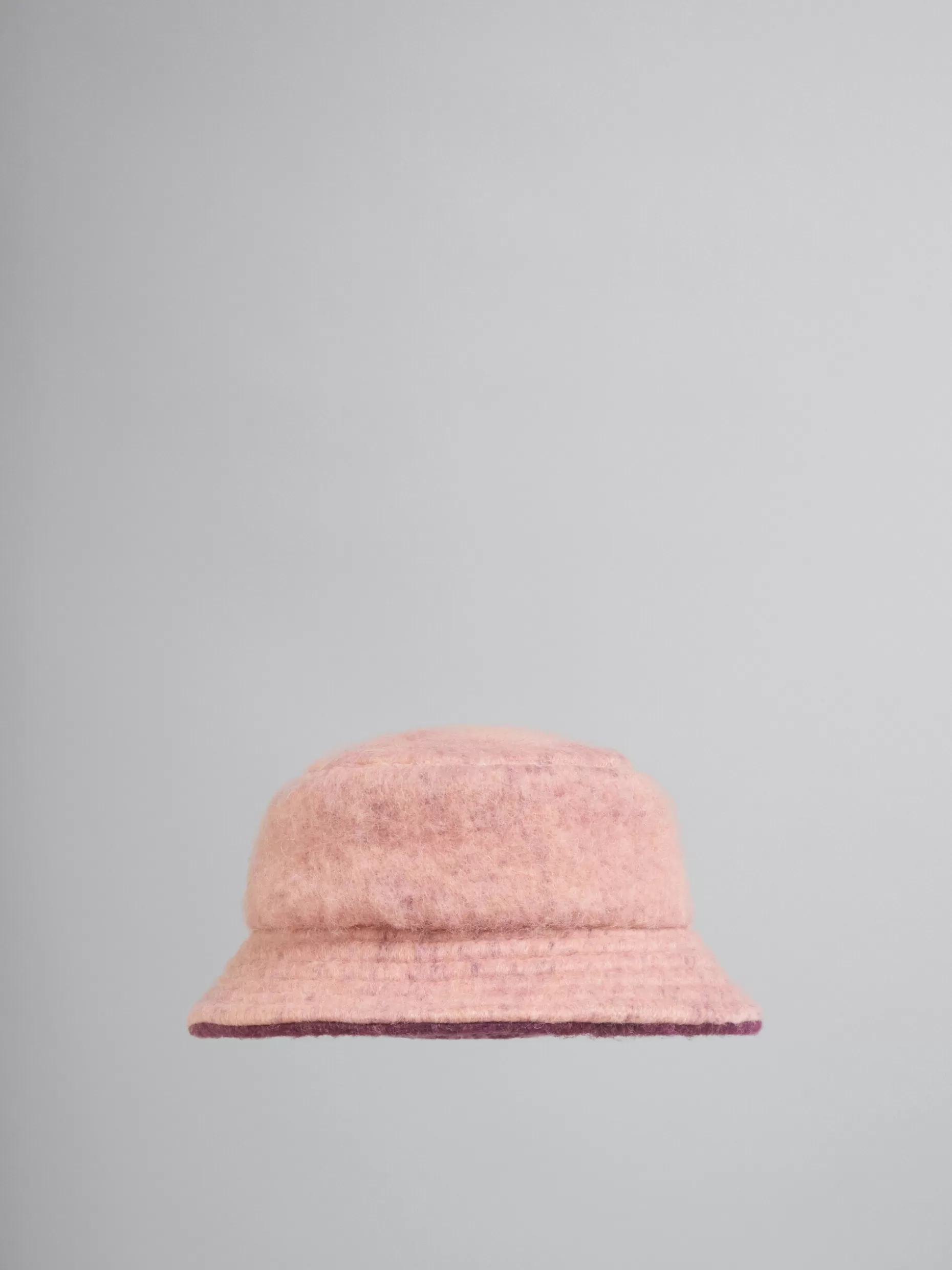 Women Marni Pink Brushed Wool Bucket Hat