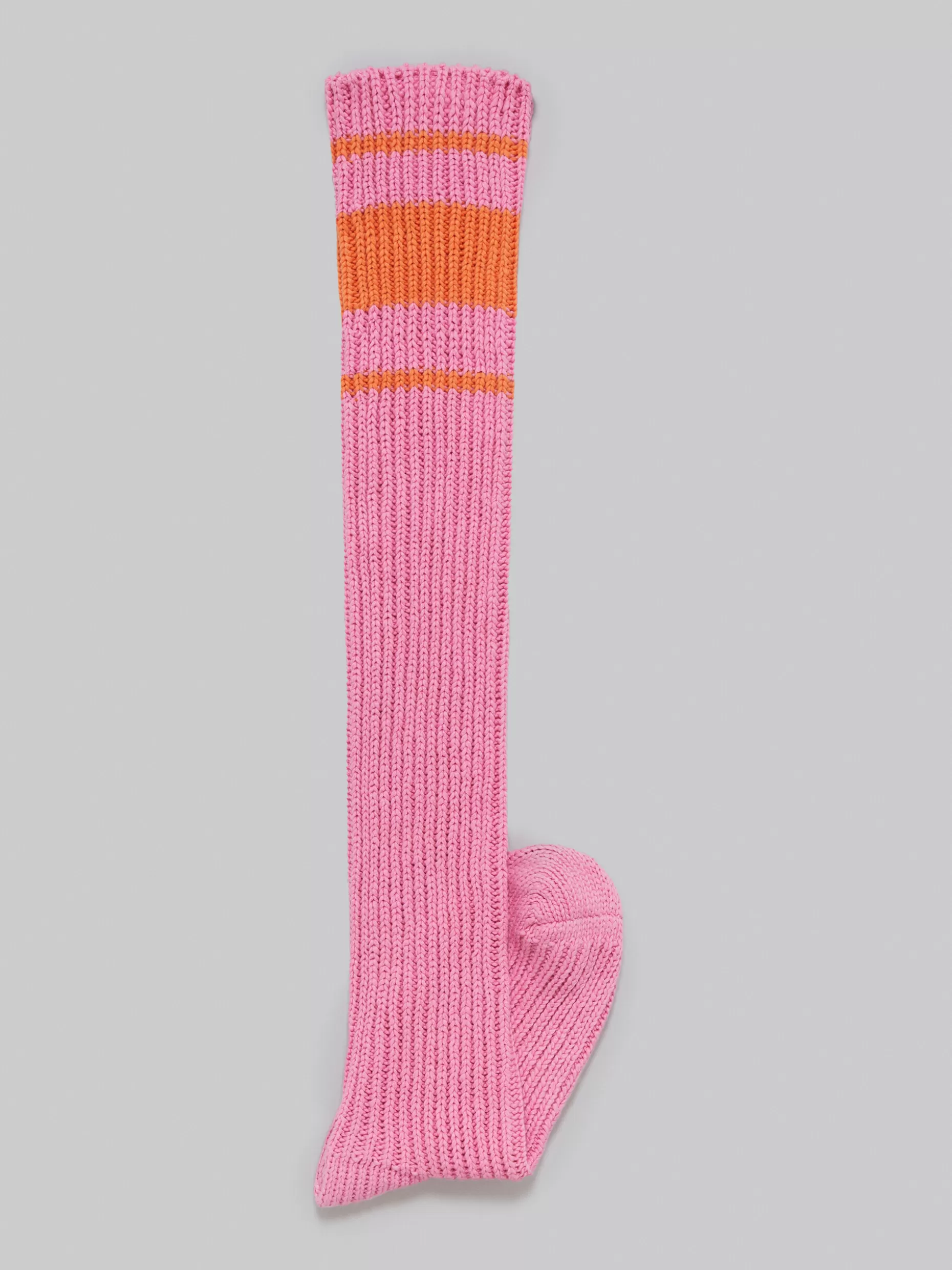 Women Marni Pink Cotton Knee-Length Socks