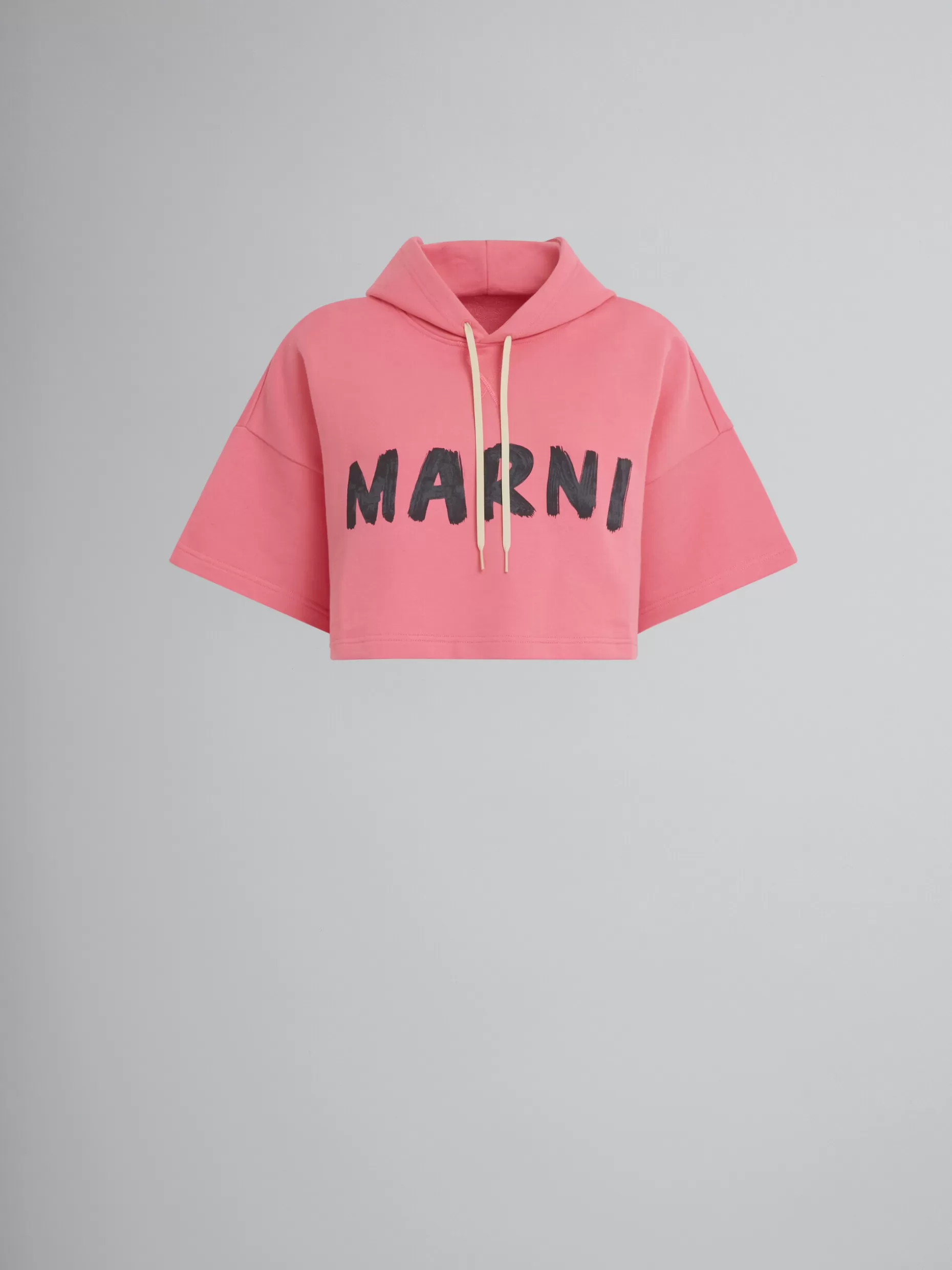 Women Marni Pink Sweatshirt In Bio Cotton With Logo