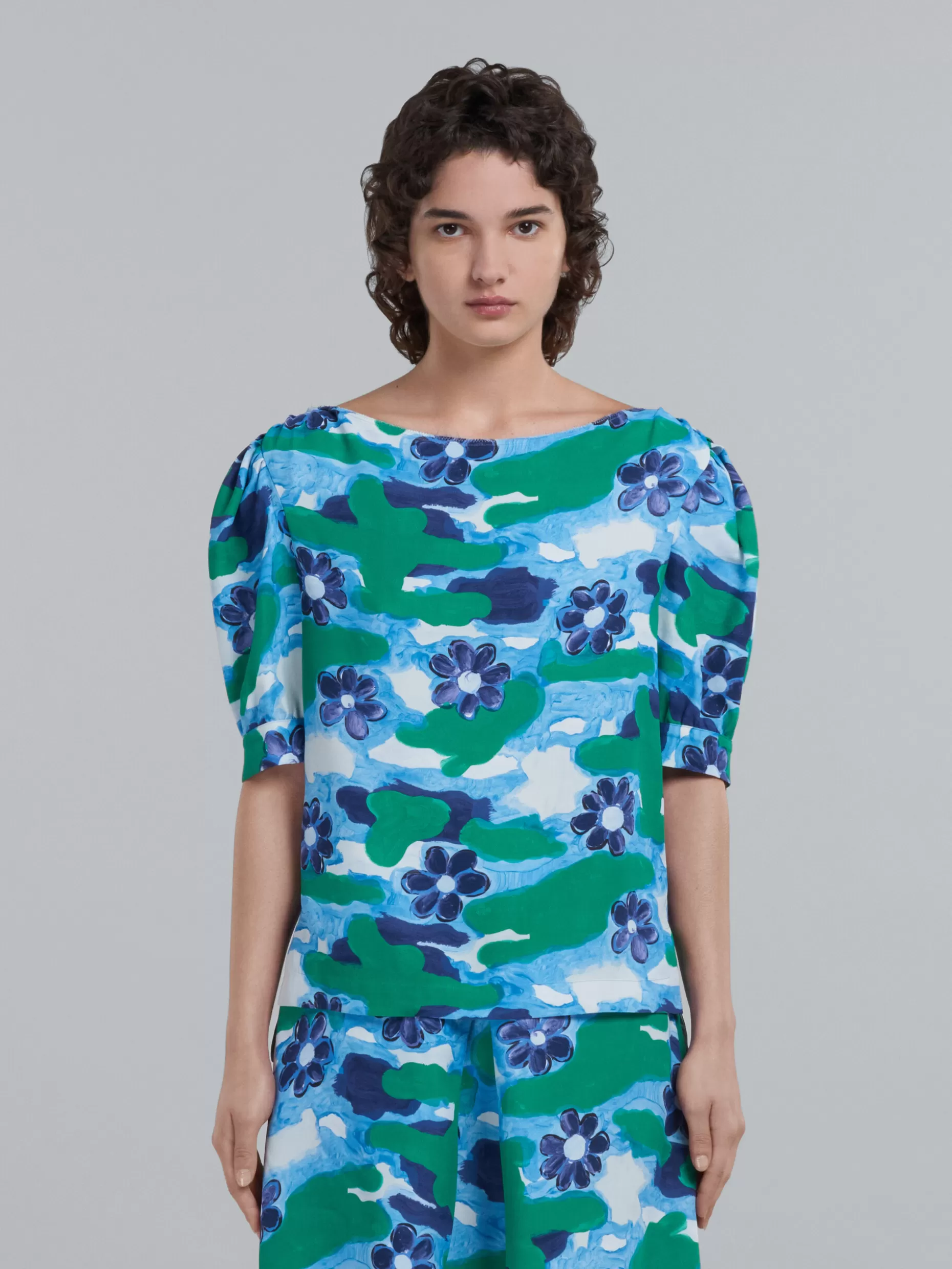 Women Marni Printed Cady Top