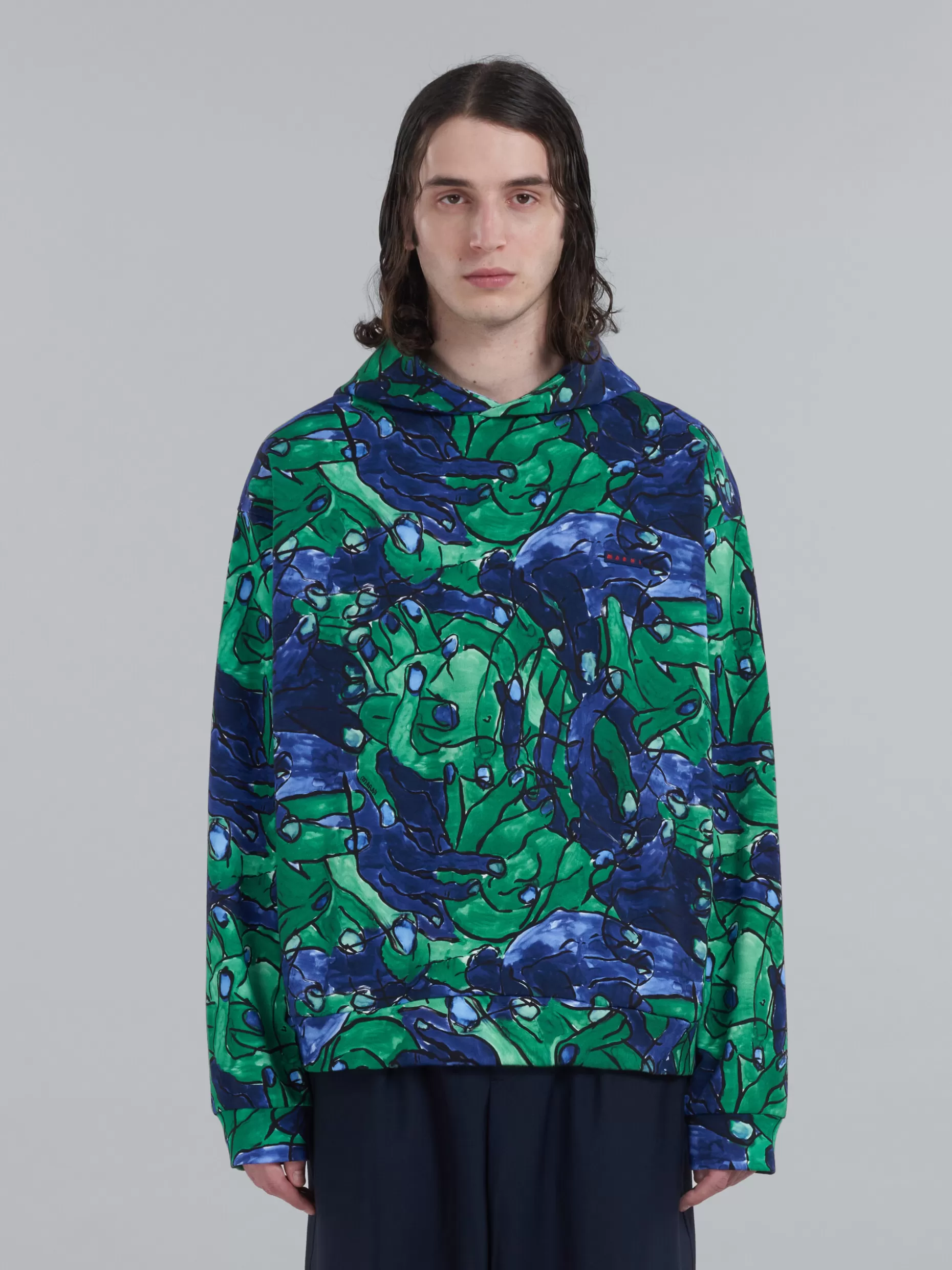 Men Marni Printed Hoodie