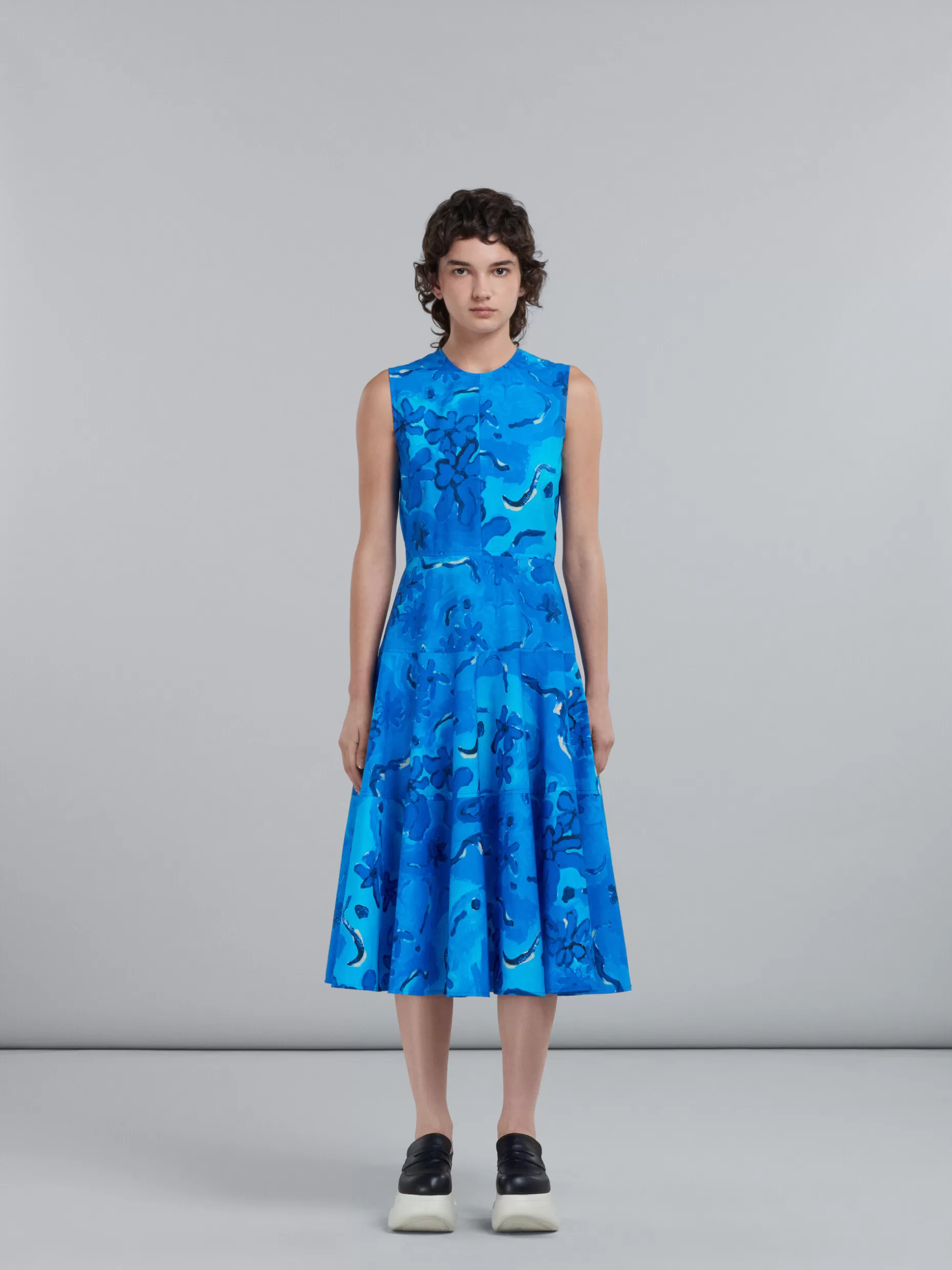 Women Marni Printed Midi Circle Dress