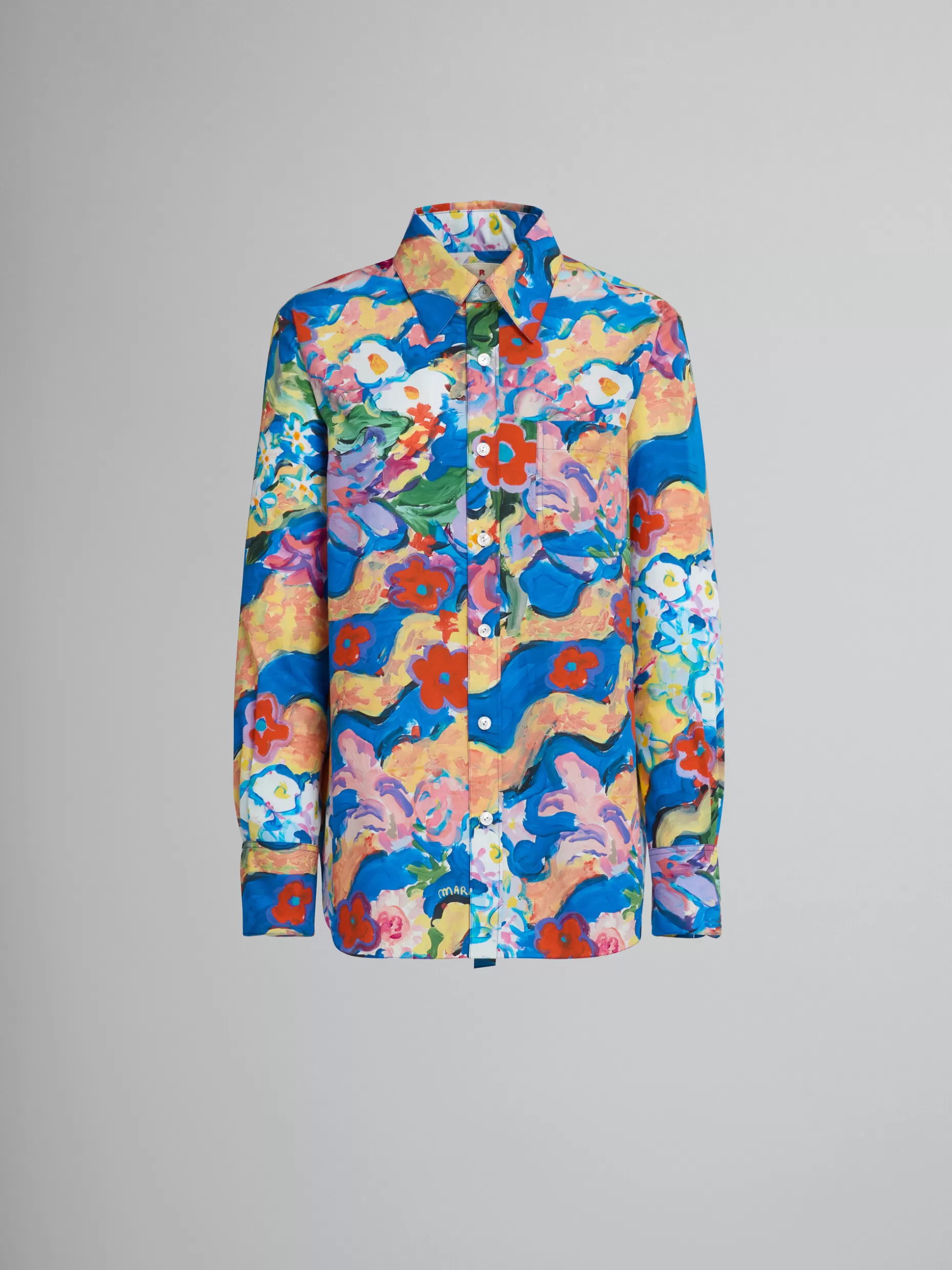 Women Marni Printed Poplin Shirt