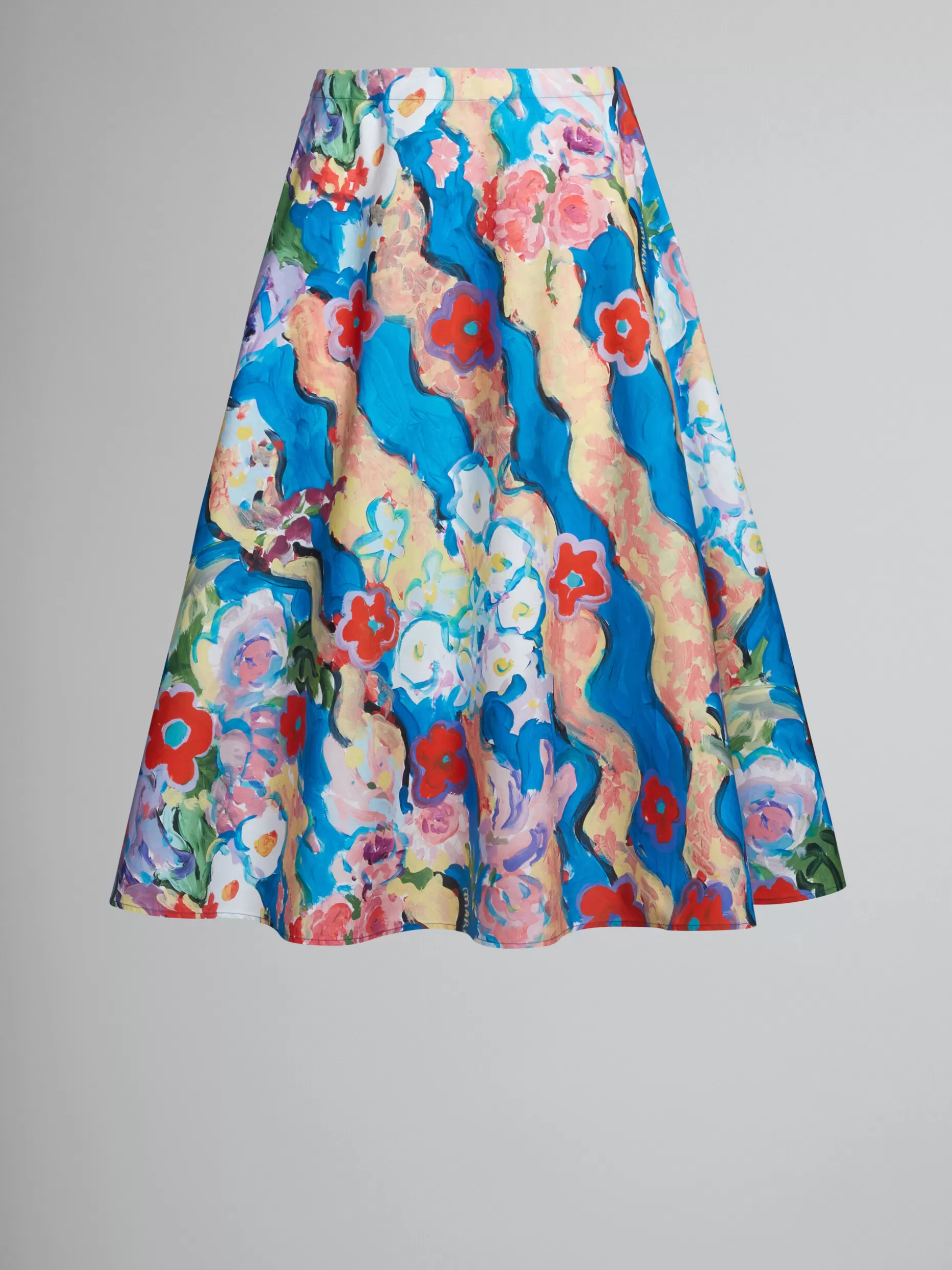 Women Marni Printed Poplin Skirt