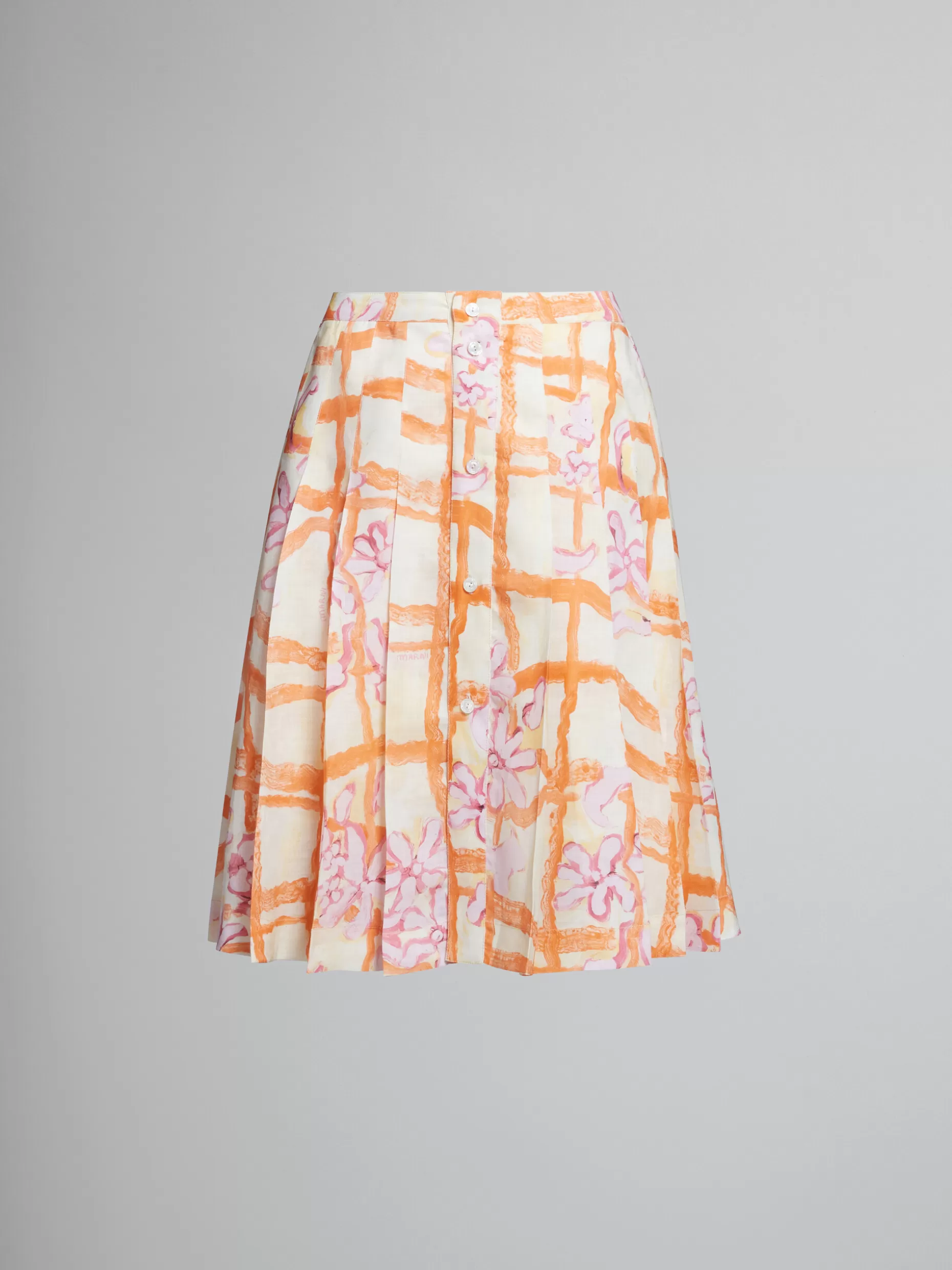 Women Marni Printed Ramié Skirt