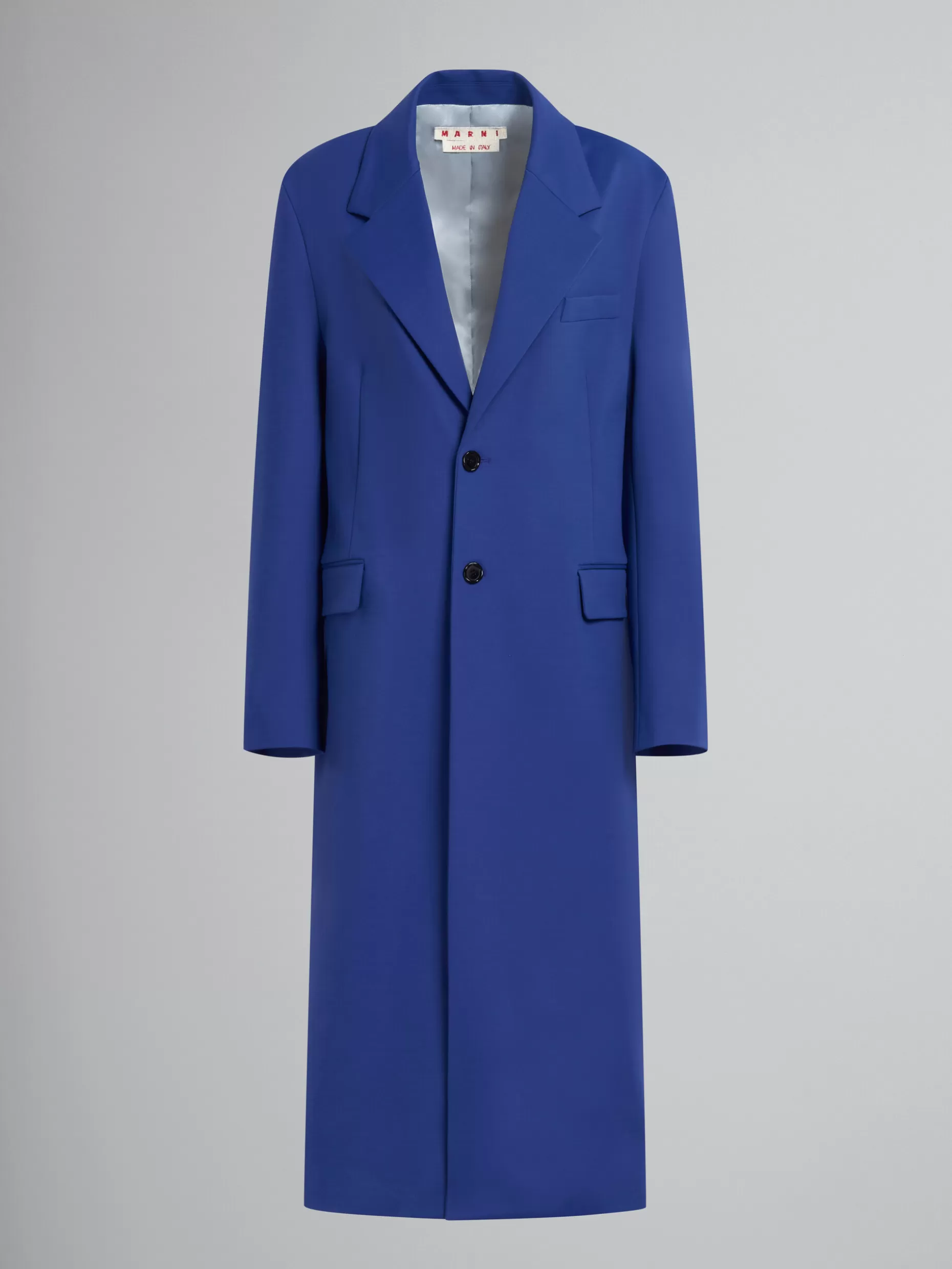 Women Marni Purple Single-Breasted Jersey Coat