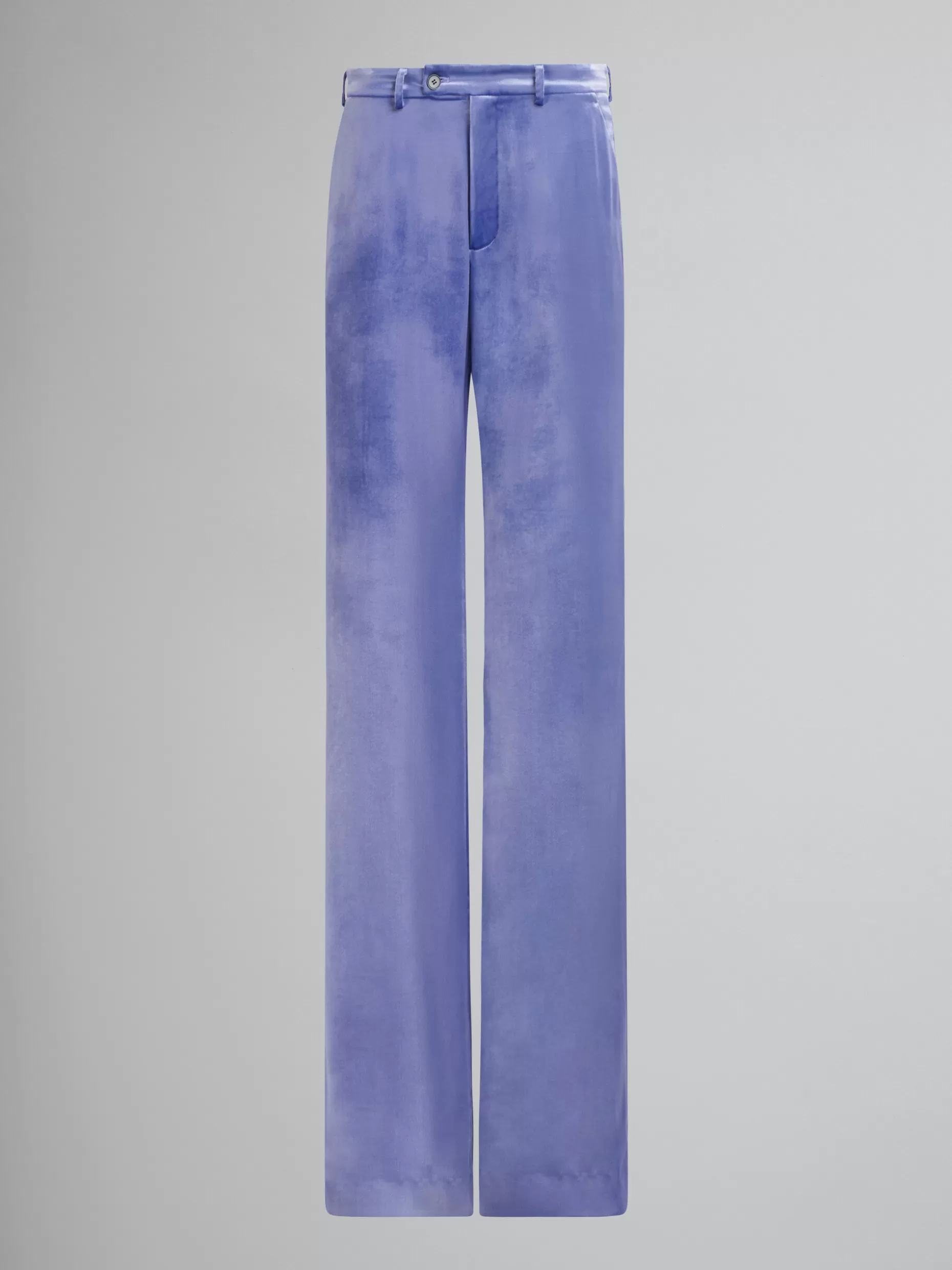 Men Marni Purple Velvet Trousers