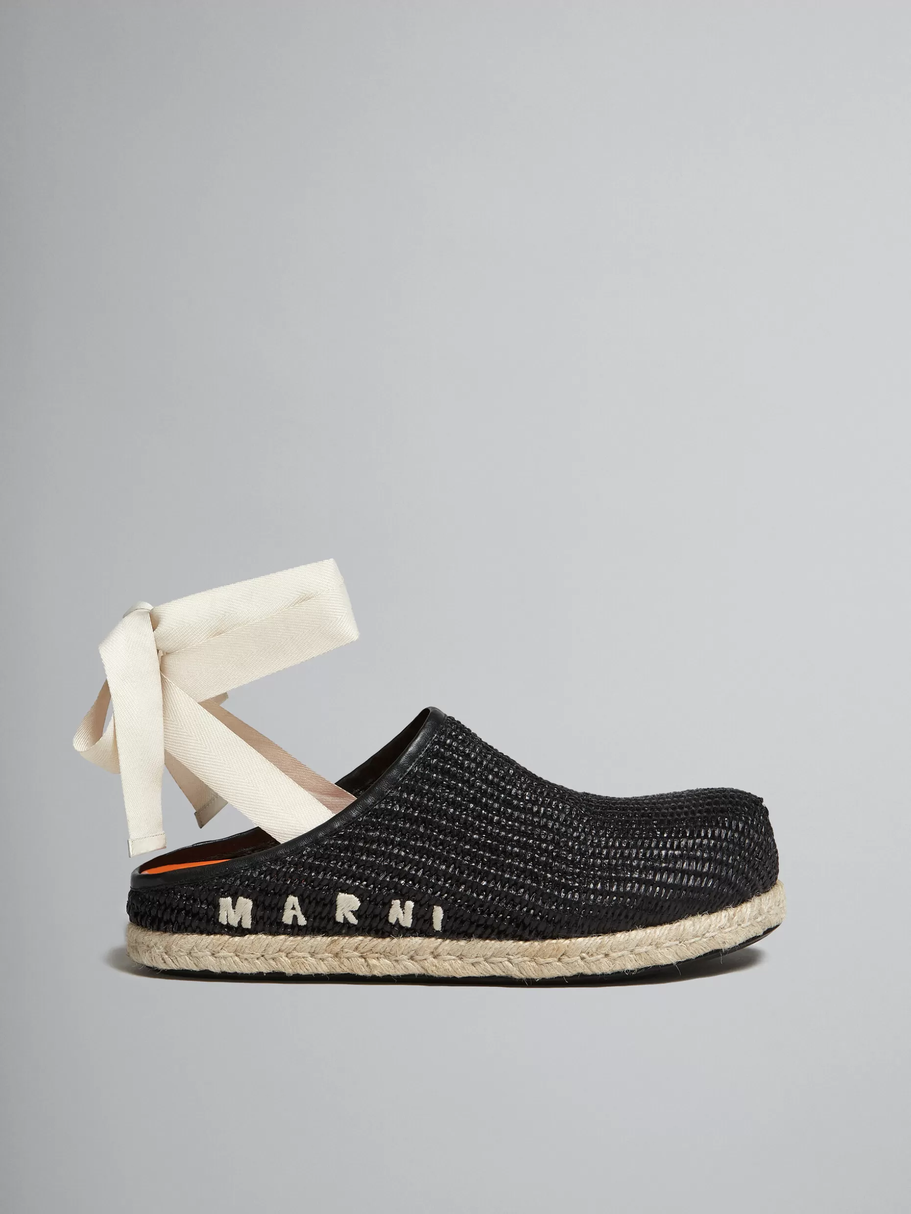 Women Marni Raffia Fussbett Sabot