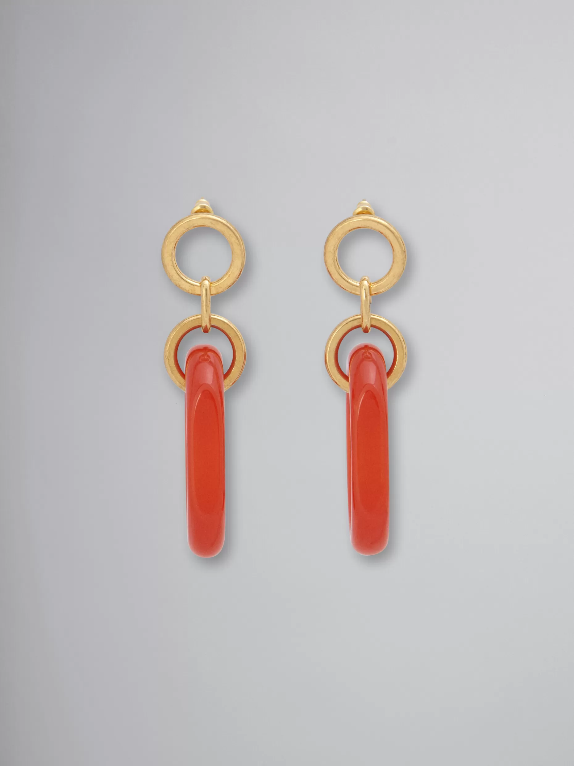 Women Marni Resin And Metal Vertigo Earrings