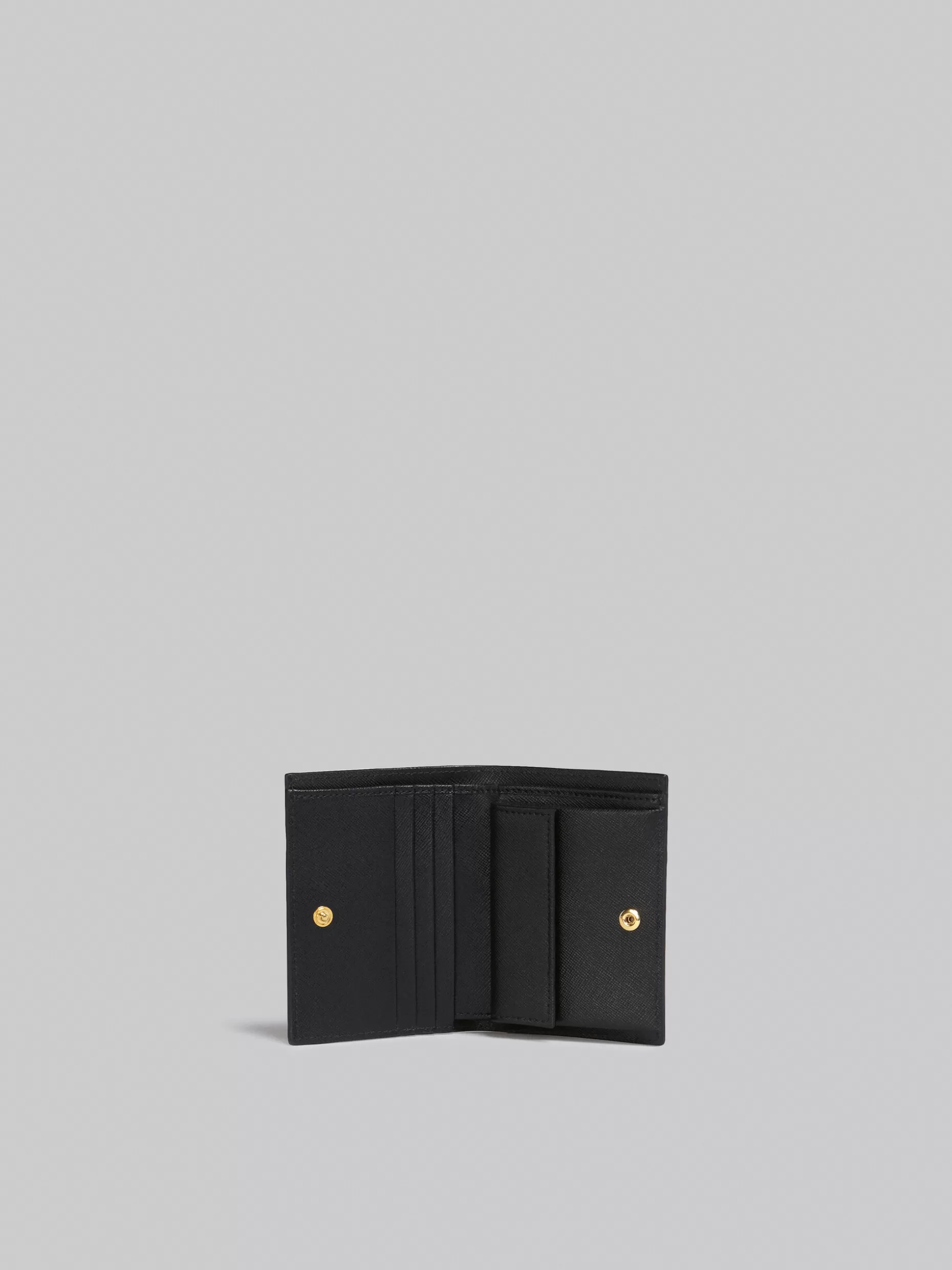 Women Marni Saffiano Leather Bi-Fold Wallet