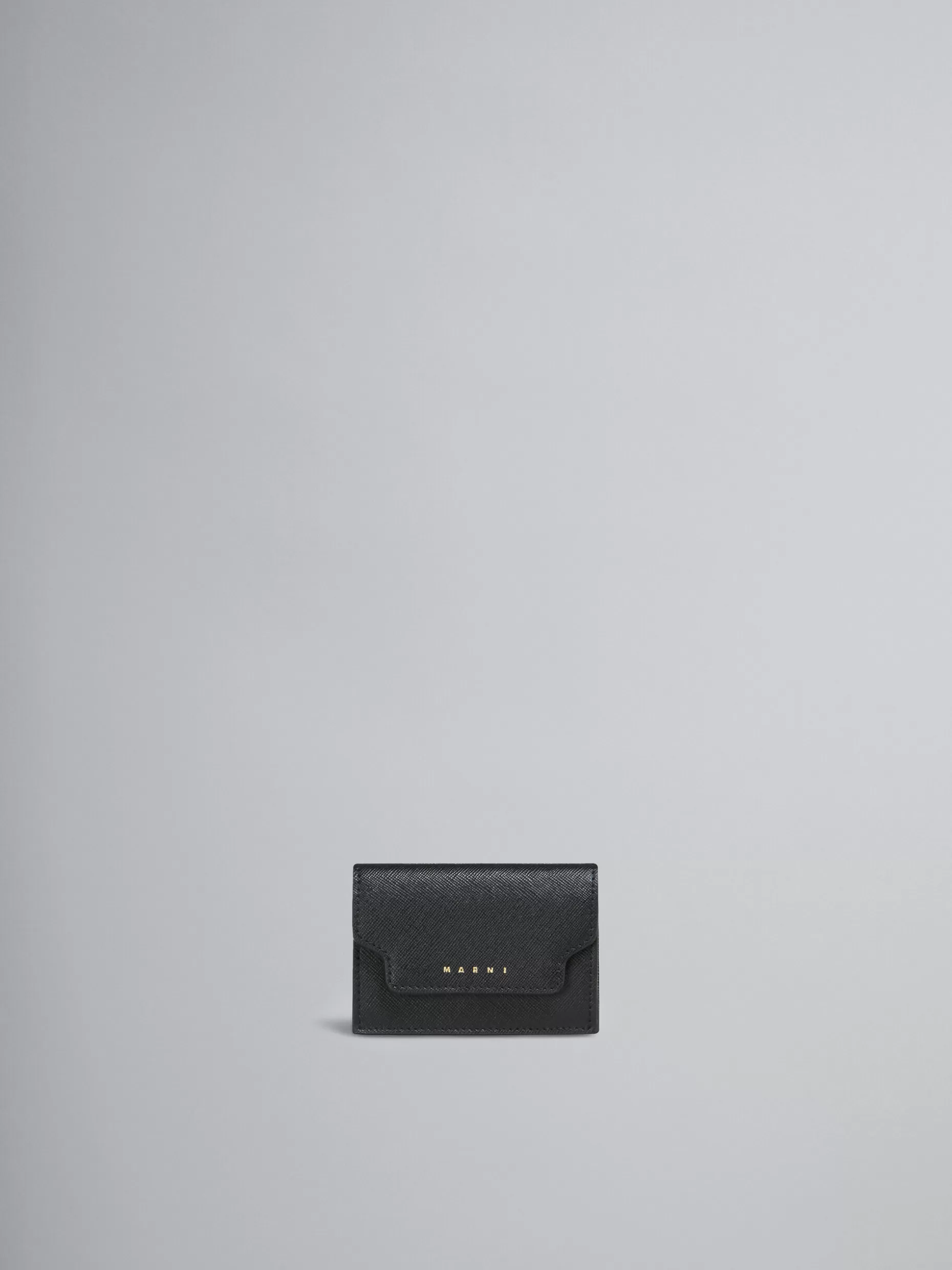 Women Marni Saffiano Leather Tri-Fold Wallet