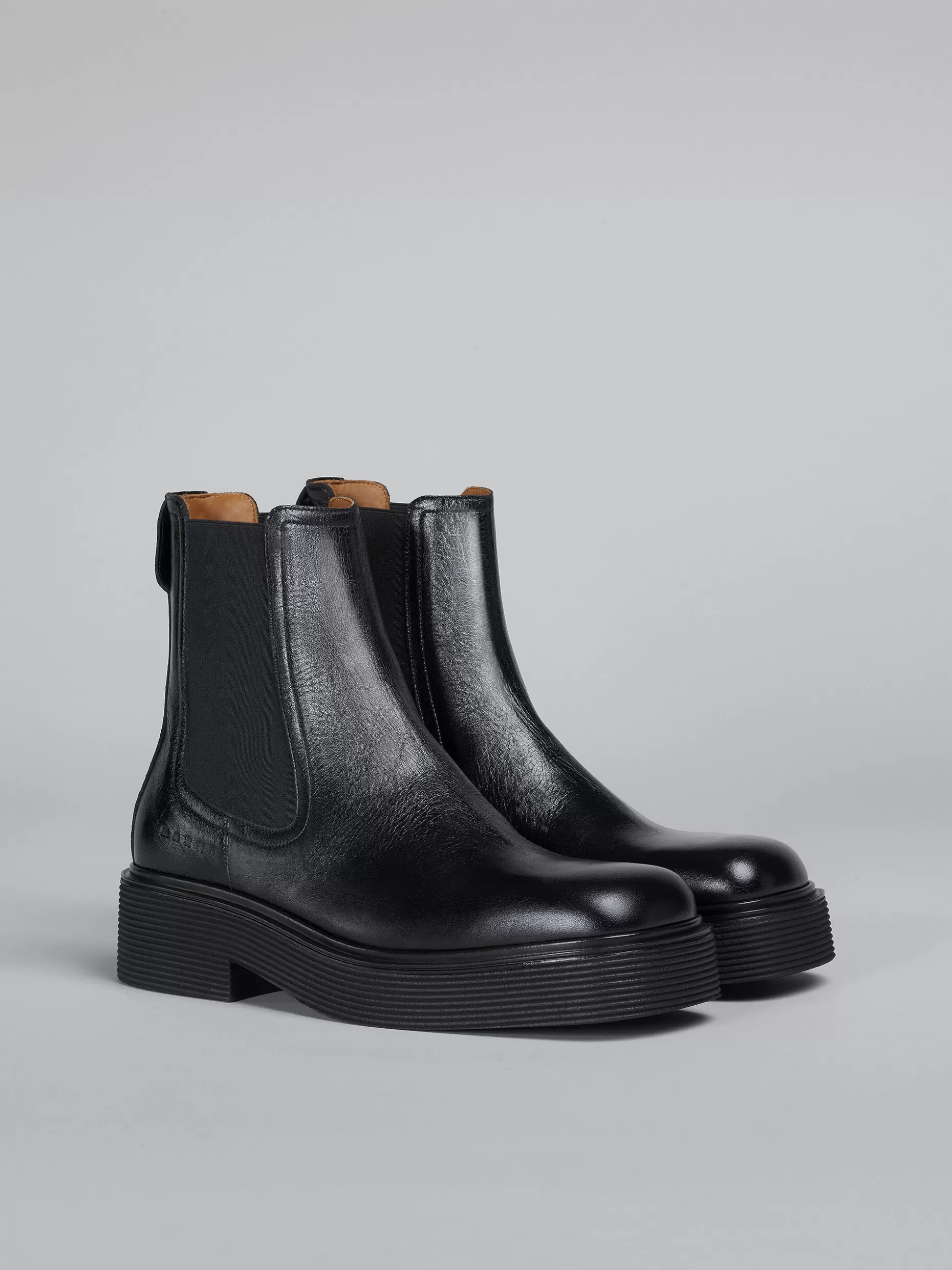 Women Marni Shiny Leather Chelsea Boot