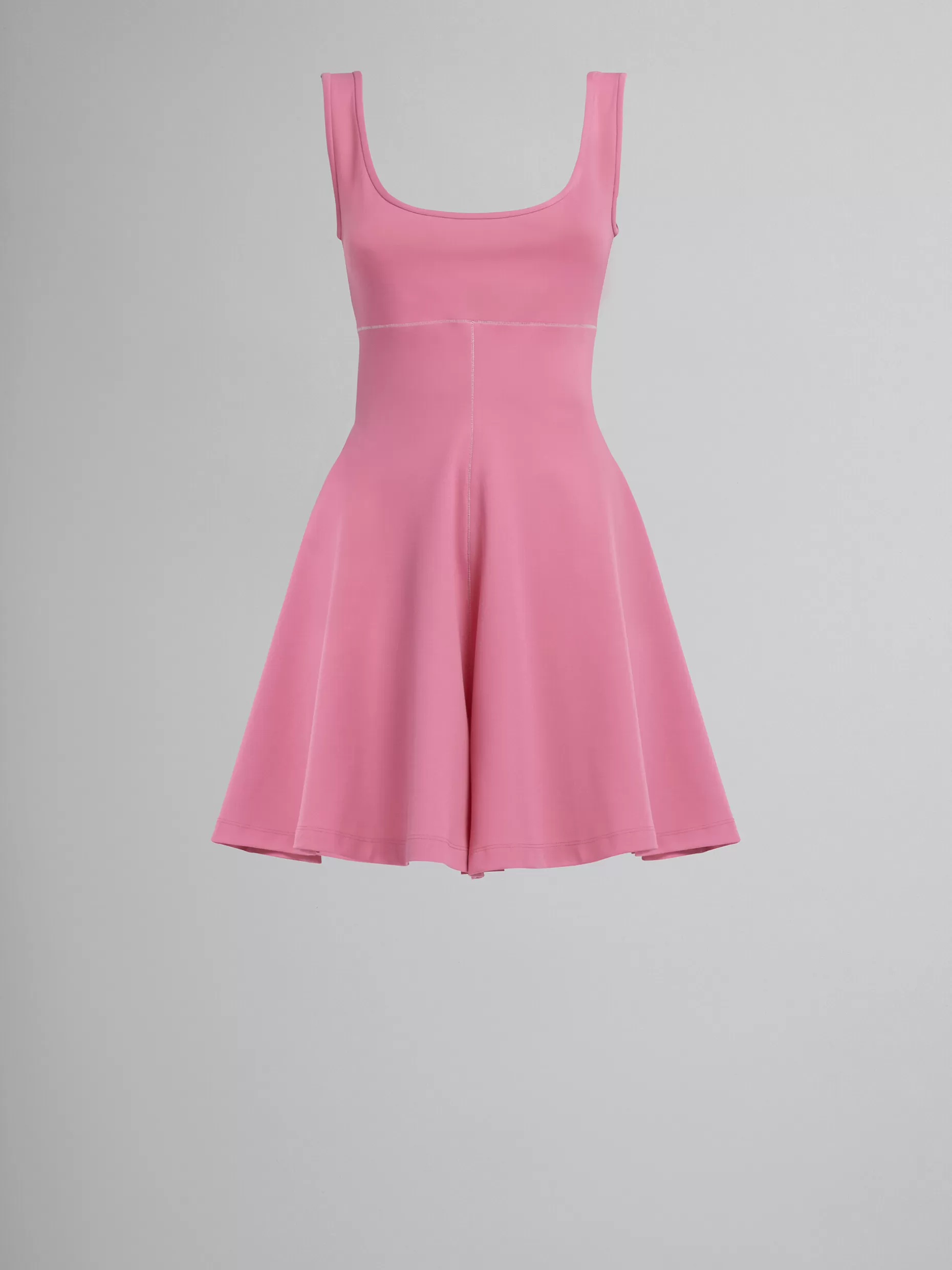 Women Marni Short Dress In Pink Stretch Fabric