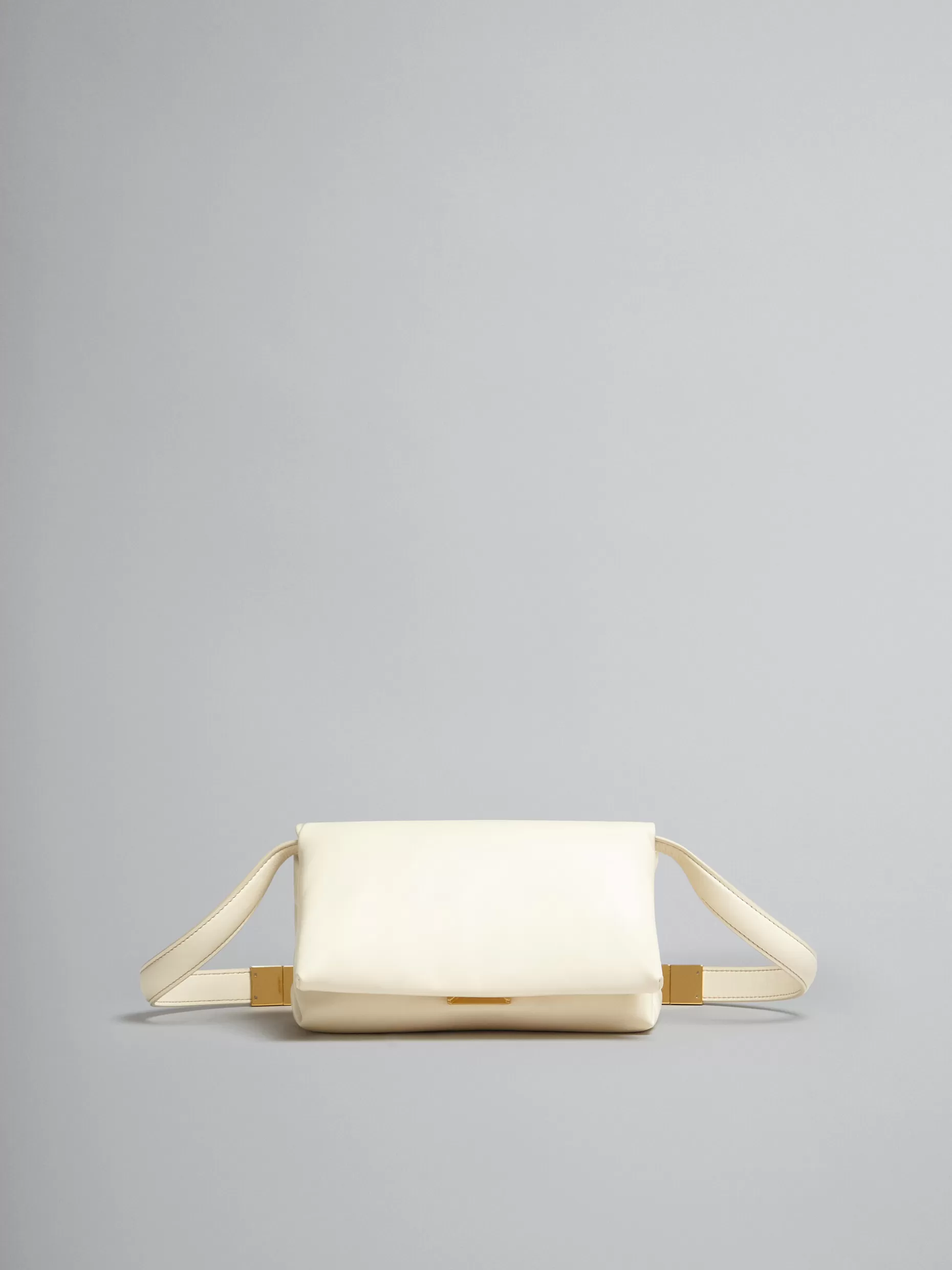 Women Marni Small White Calsfkin Prisma Bag