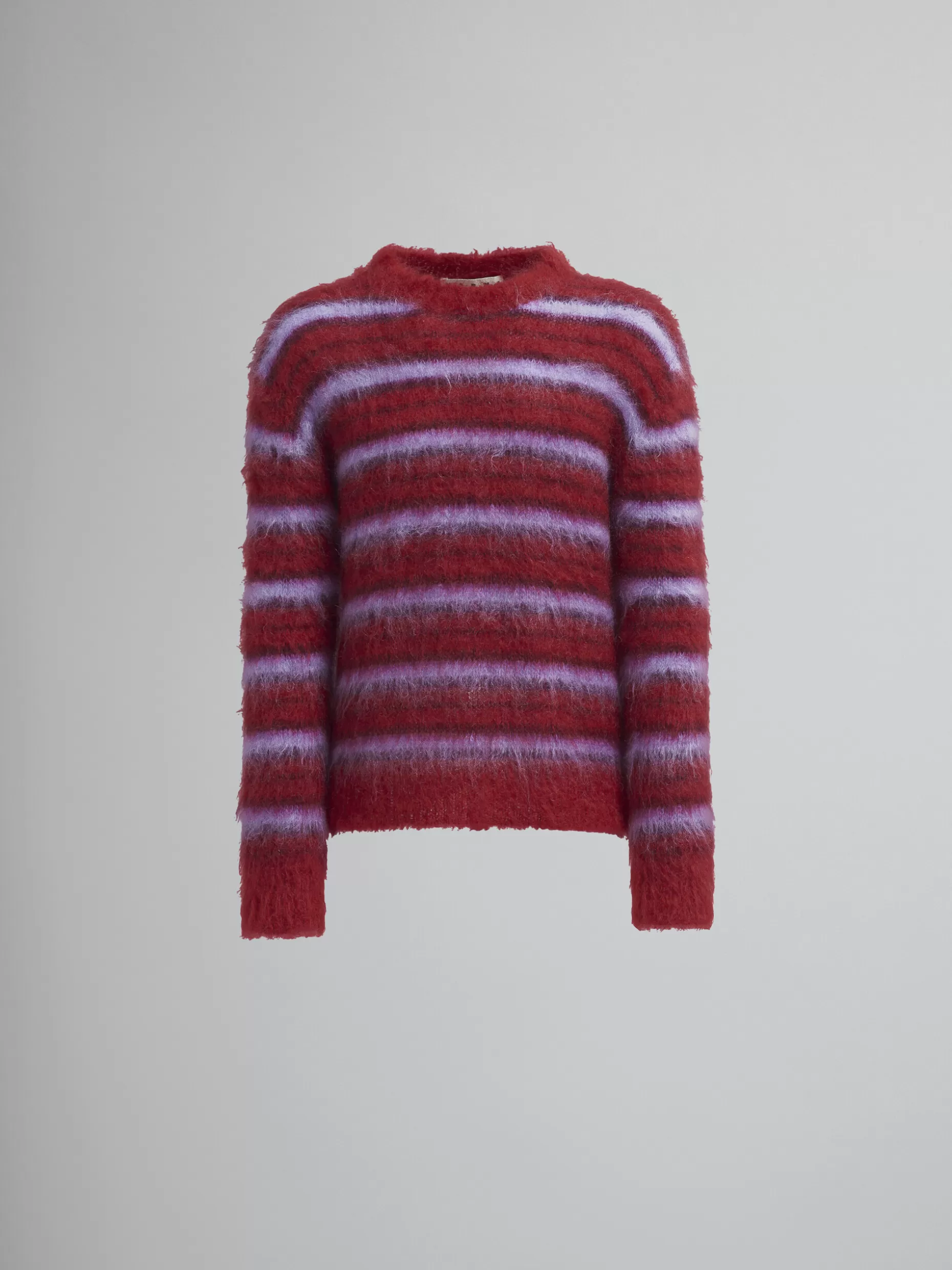 Men Marni Striped Brushed Mohair Sweater