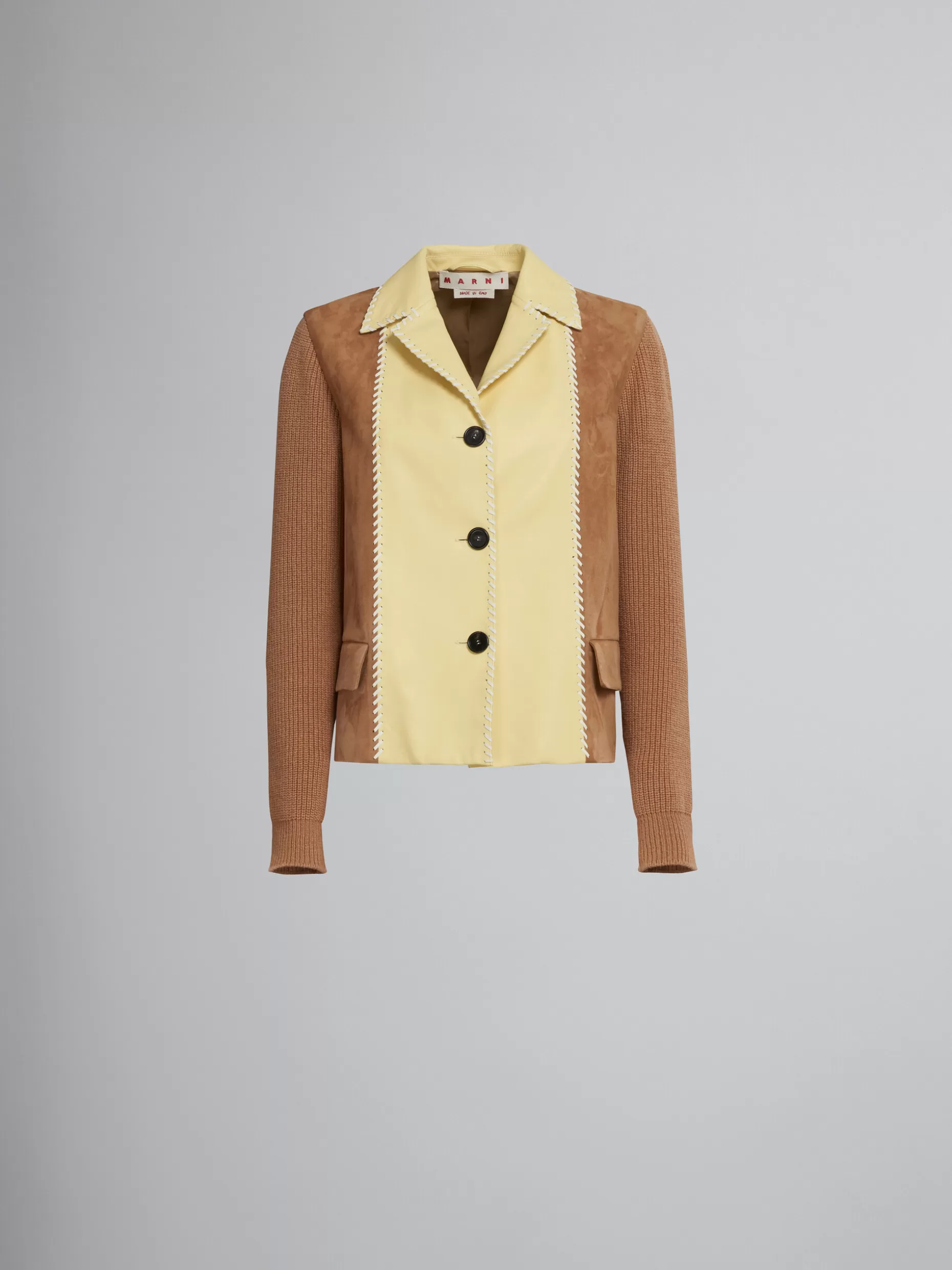 Women Marni Suede And Wool Jacket