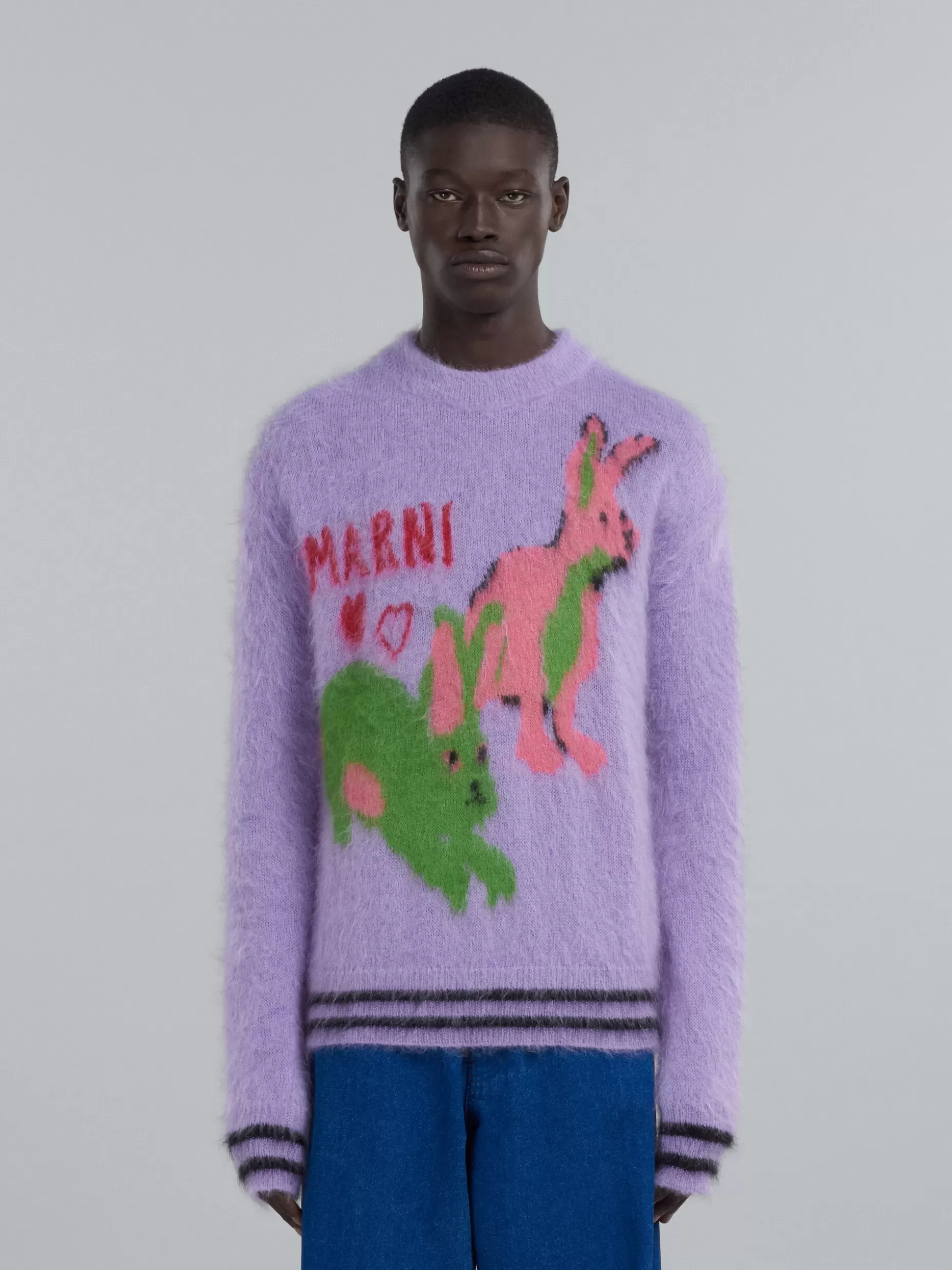 Men Marni Sweater With Multicolour Inlay