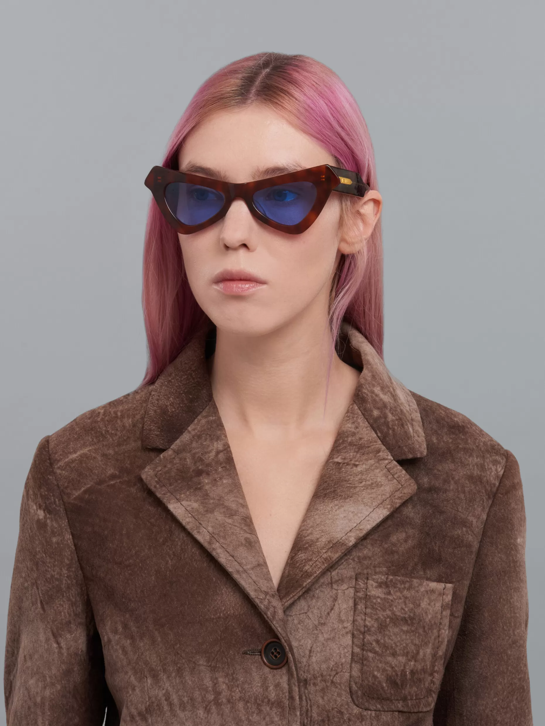 Women Marni Tortoiseshell Fairy Poolsacetate Sunglasses