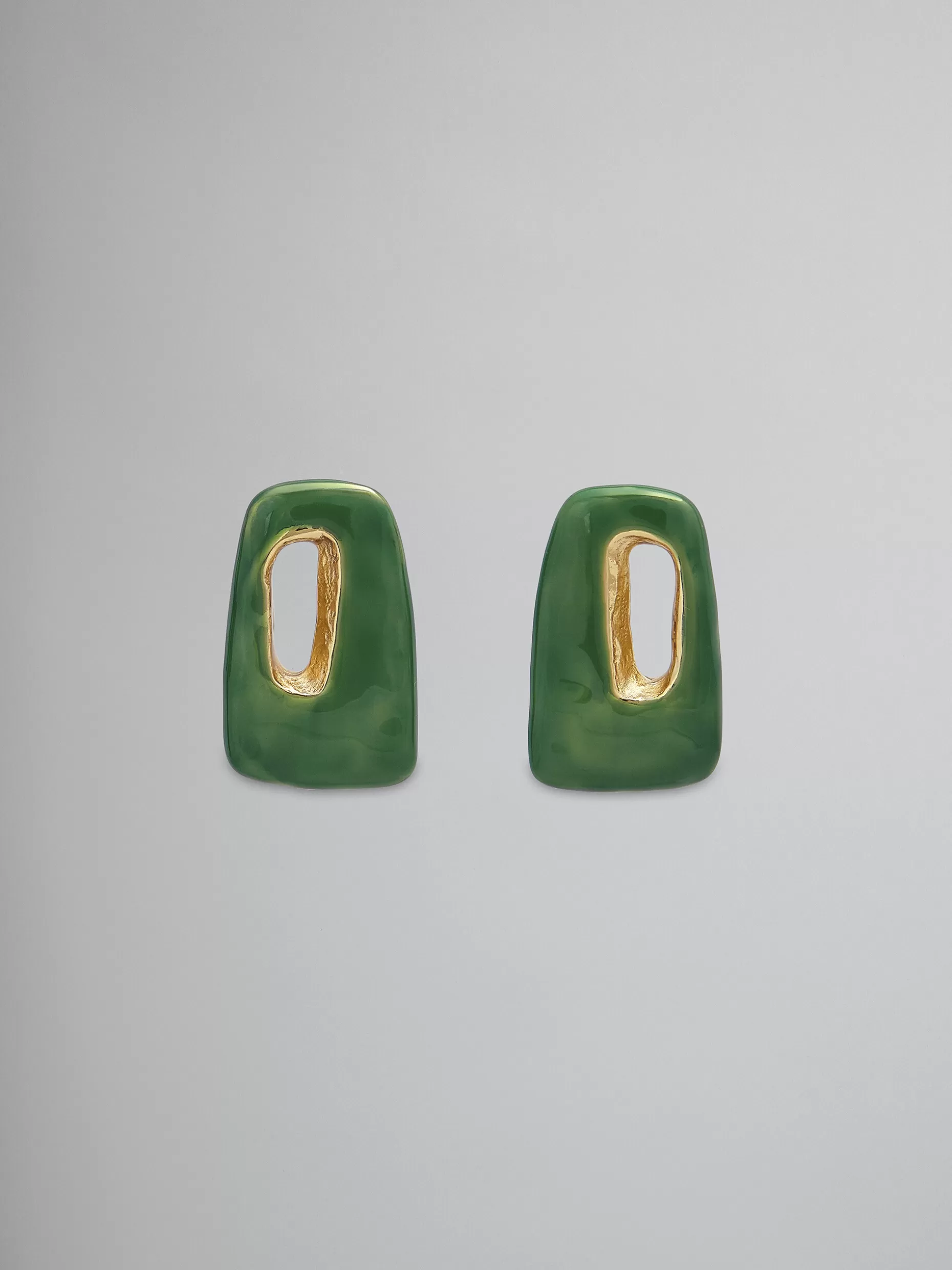 Women Marni Trapeze Green Earrings