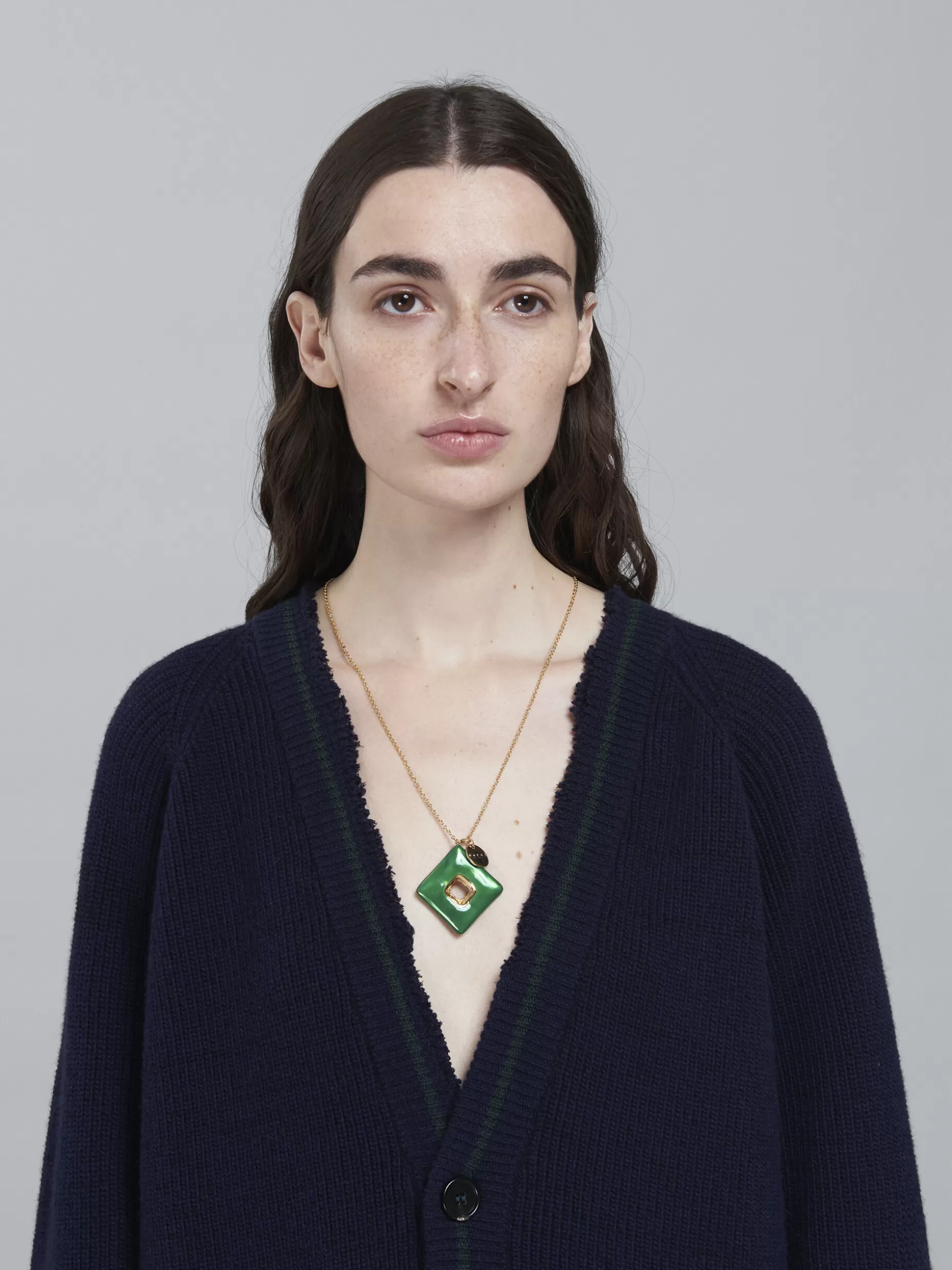 Women Marni Trapeze Green Necklace