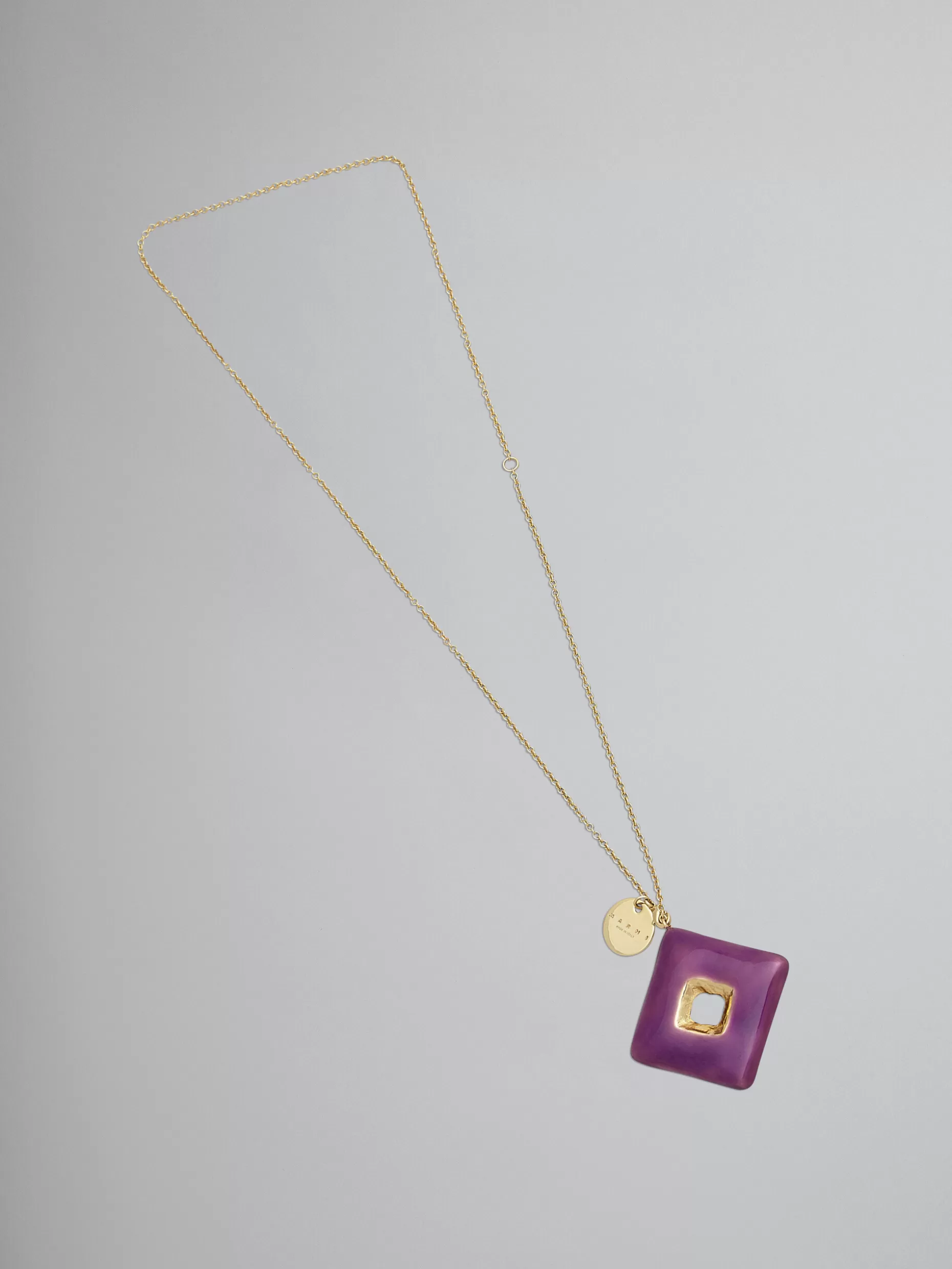 Women Marni Trapeze Purple Necklace