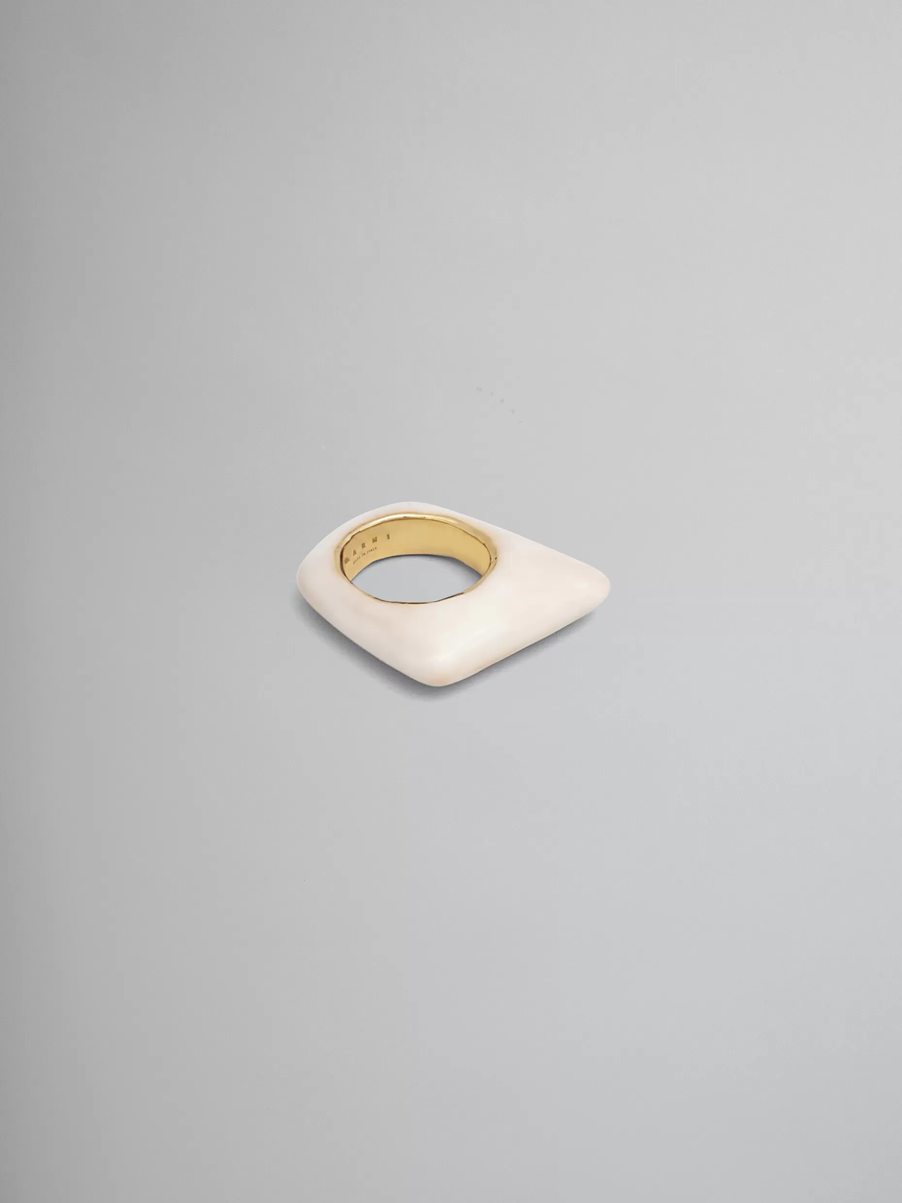 Women Marni Trapeze White Ring