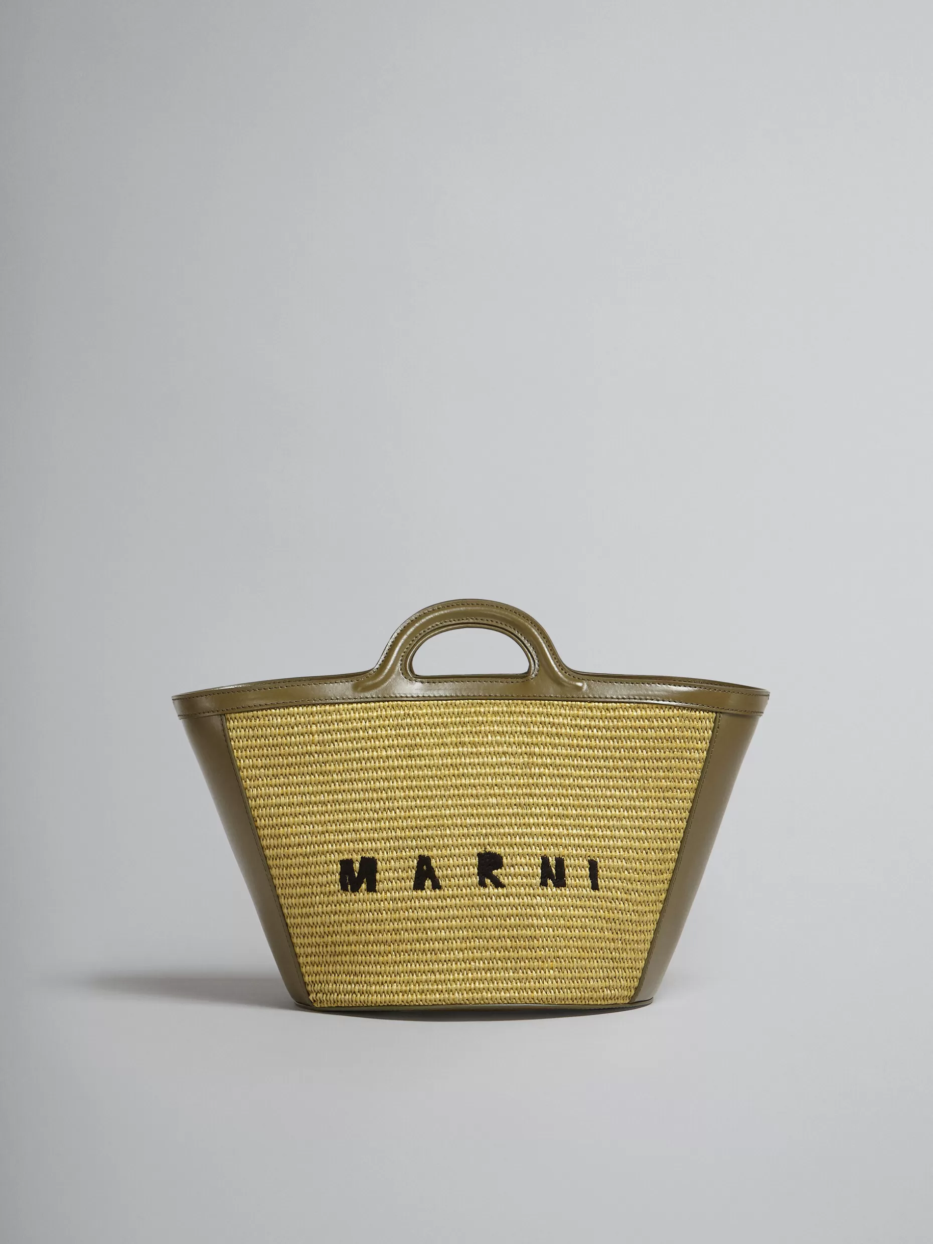 Women Marni Tropicalia Small Bag Ingreen Leather And Raffia