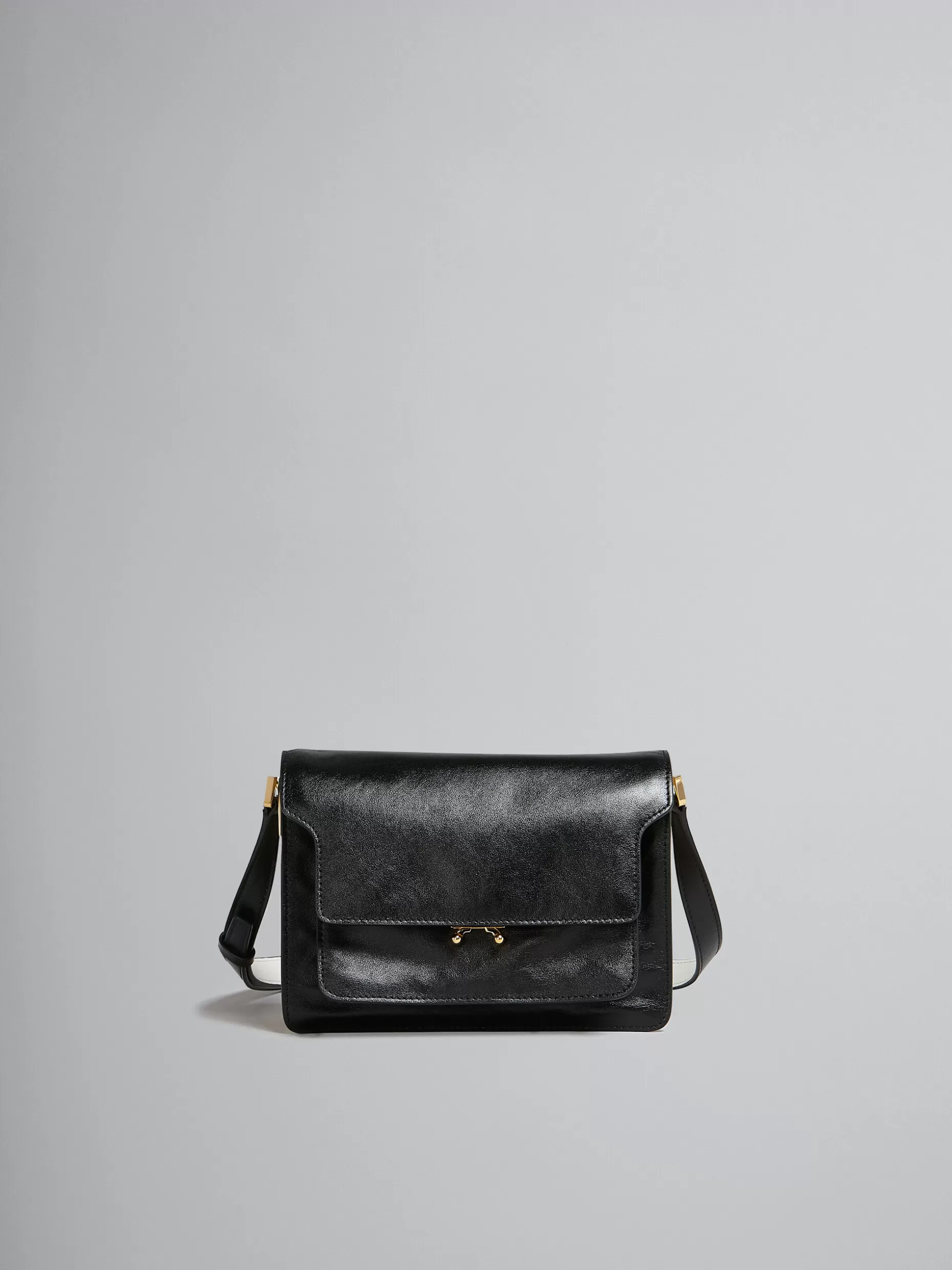 Women Marni Trunk Soft Medium Bag In Black And White Leather