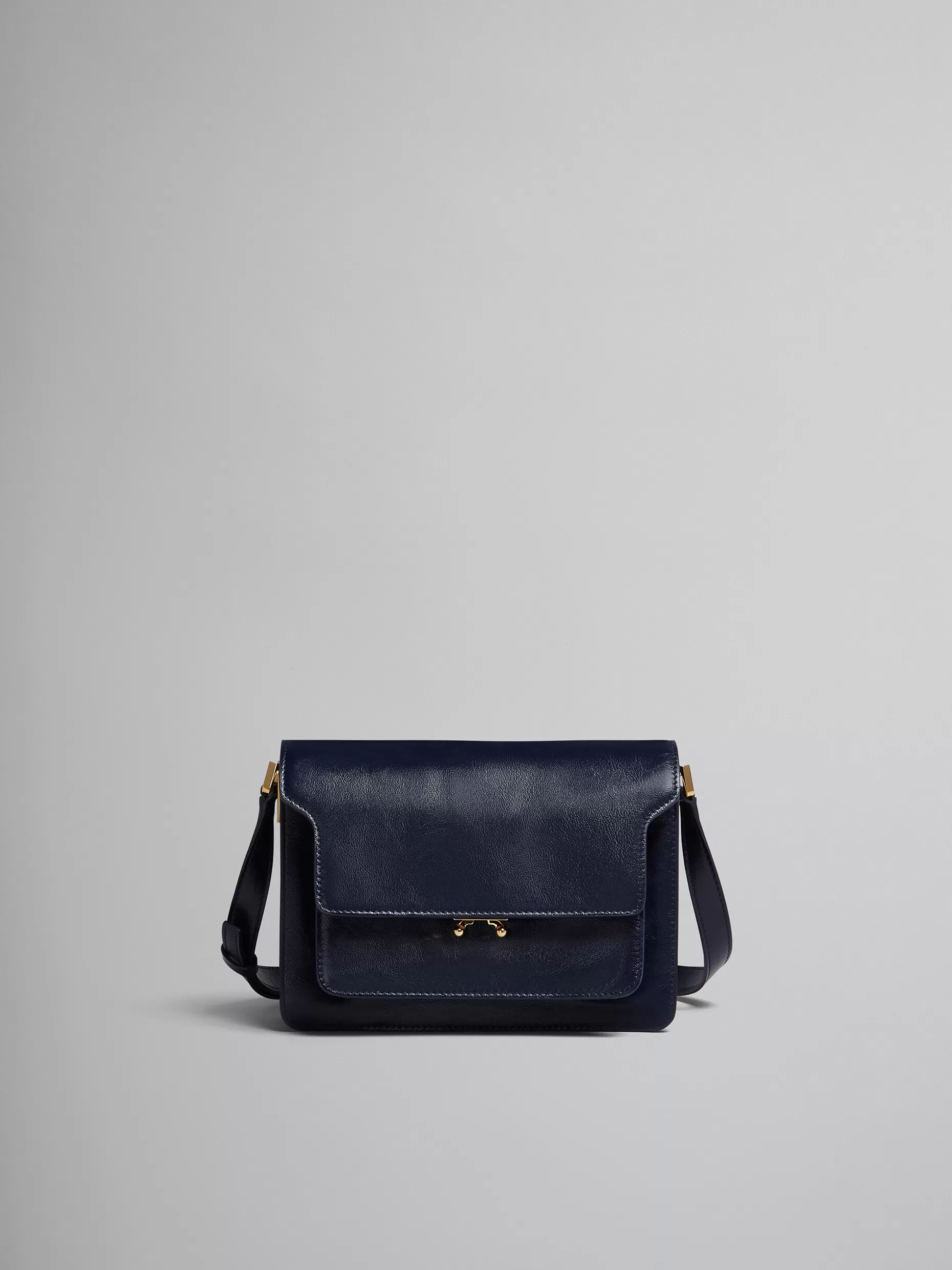 Women Marni Trunk Soft Medium Bag In Blue Leather