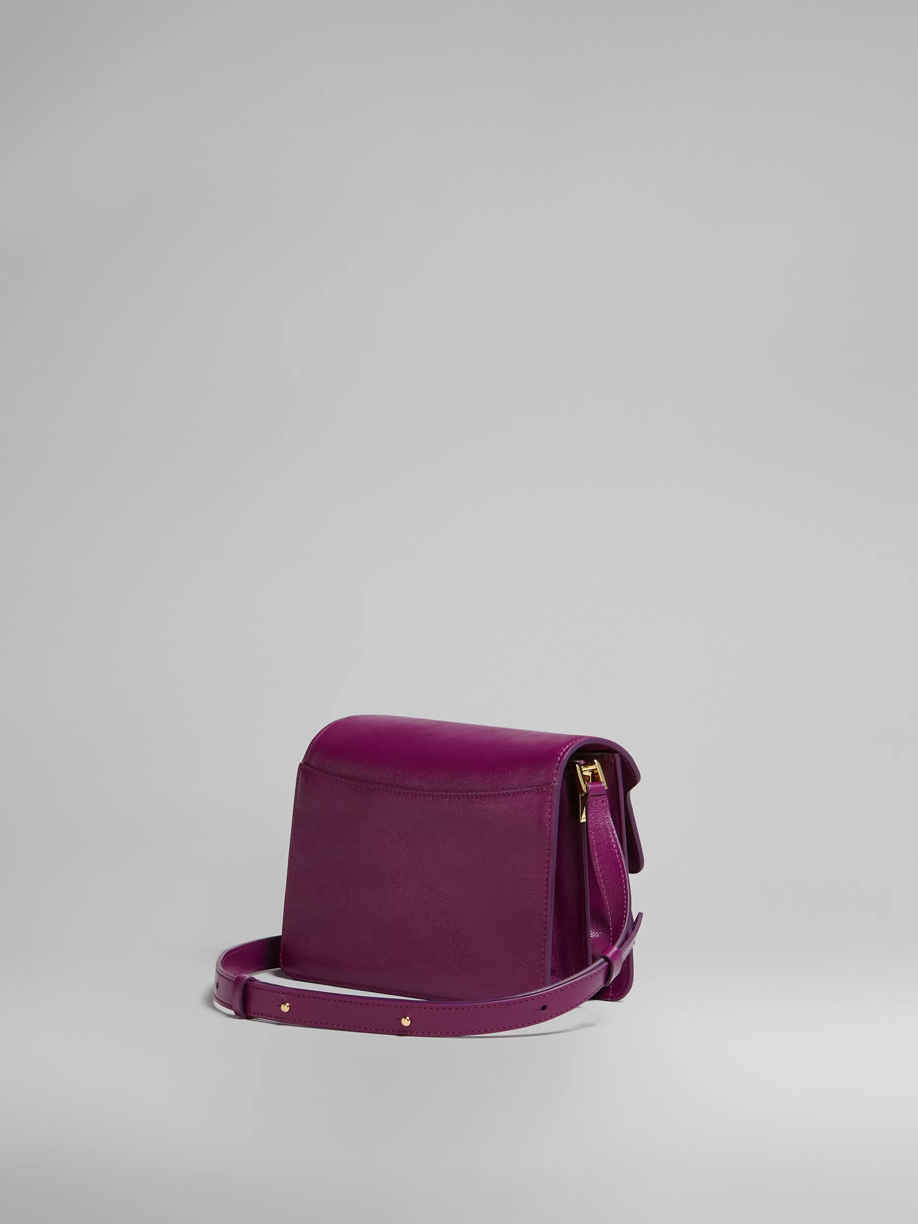 Women Marni Trunk Soft Medium Bag In Purple Leather