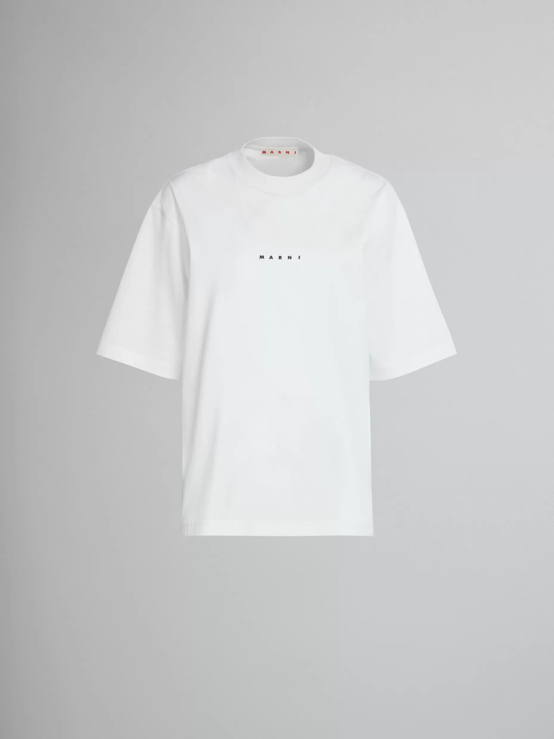 Women Marni T-Shirt In White Bio Cotton With Logo