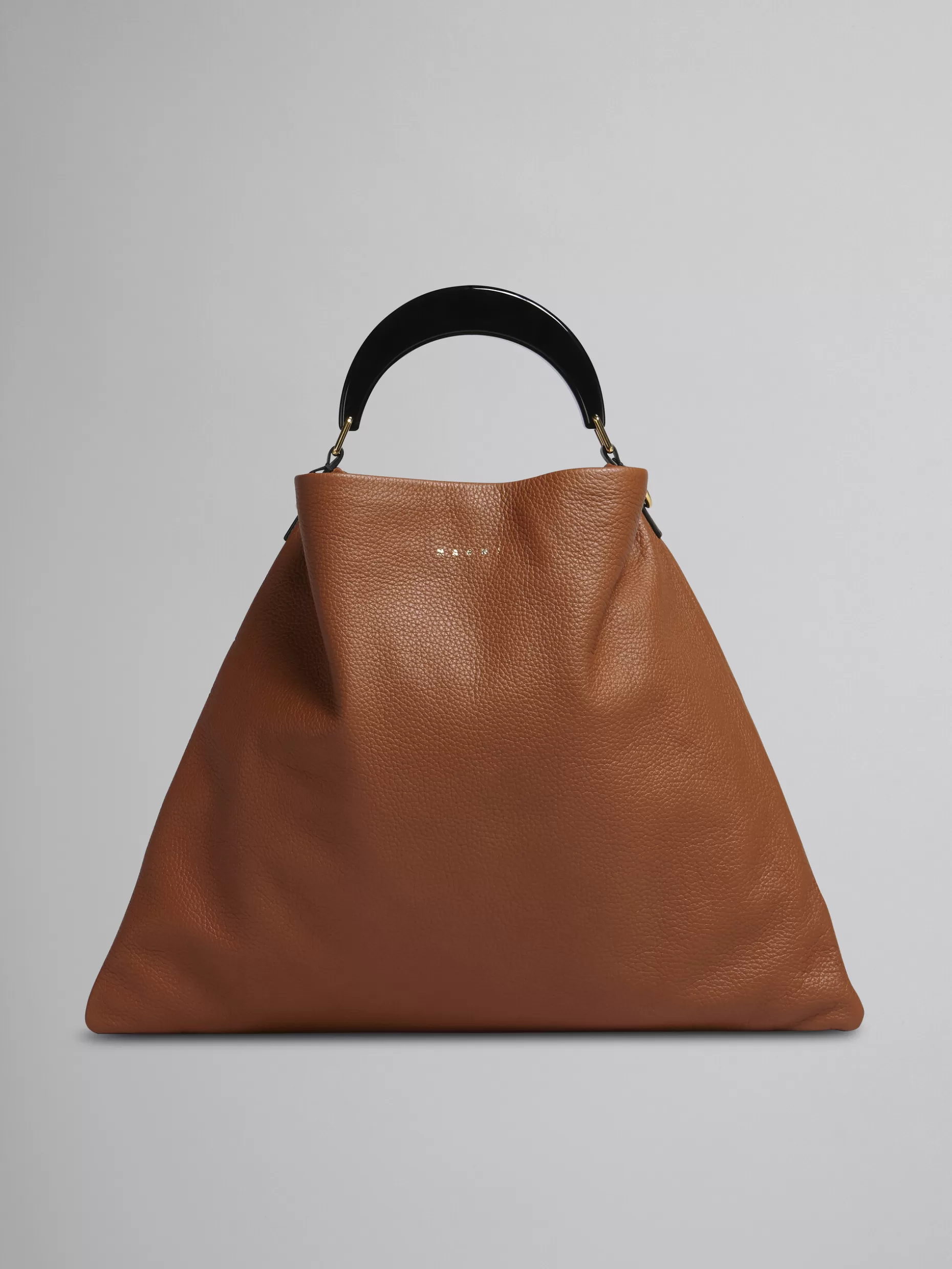 Women Marni Venice Medium Bag In Brown Leather