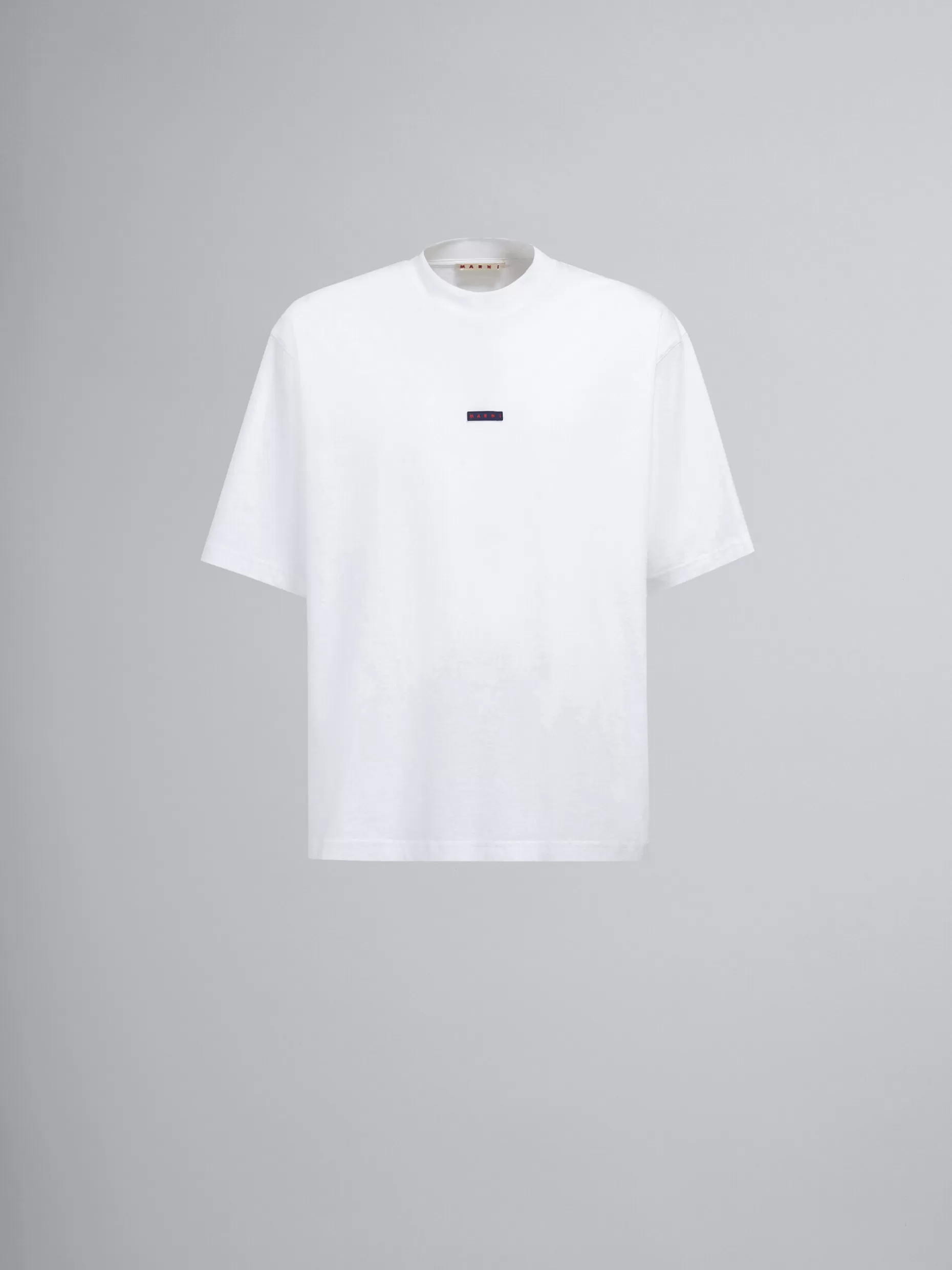 Men Marni White Bio Cotton Jersey T-Shirt