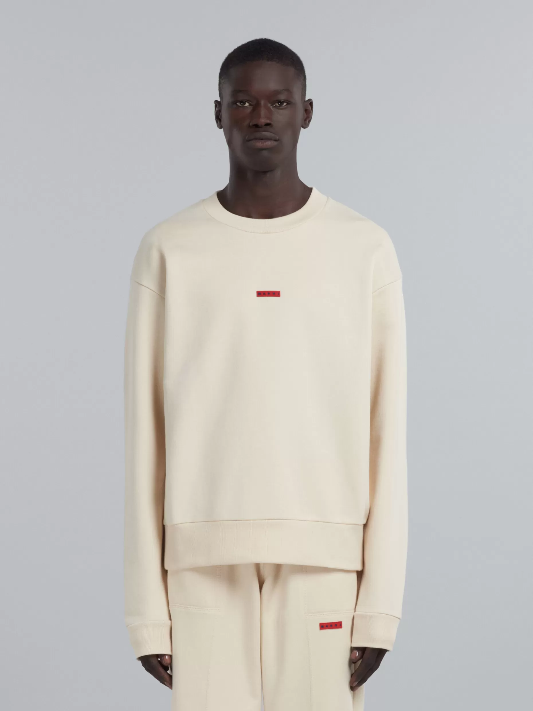 Men Marni White Bio Cotton Sweatshirt