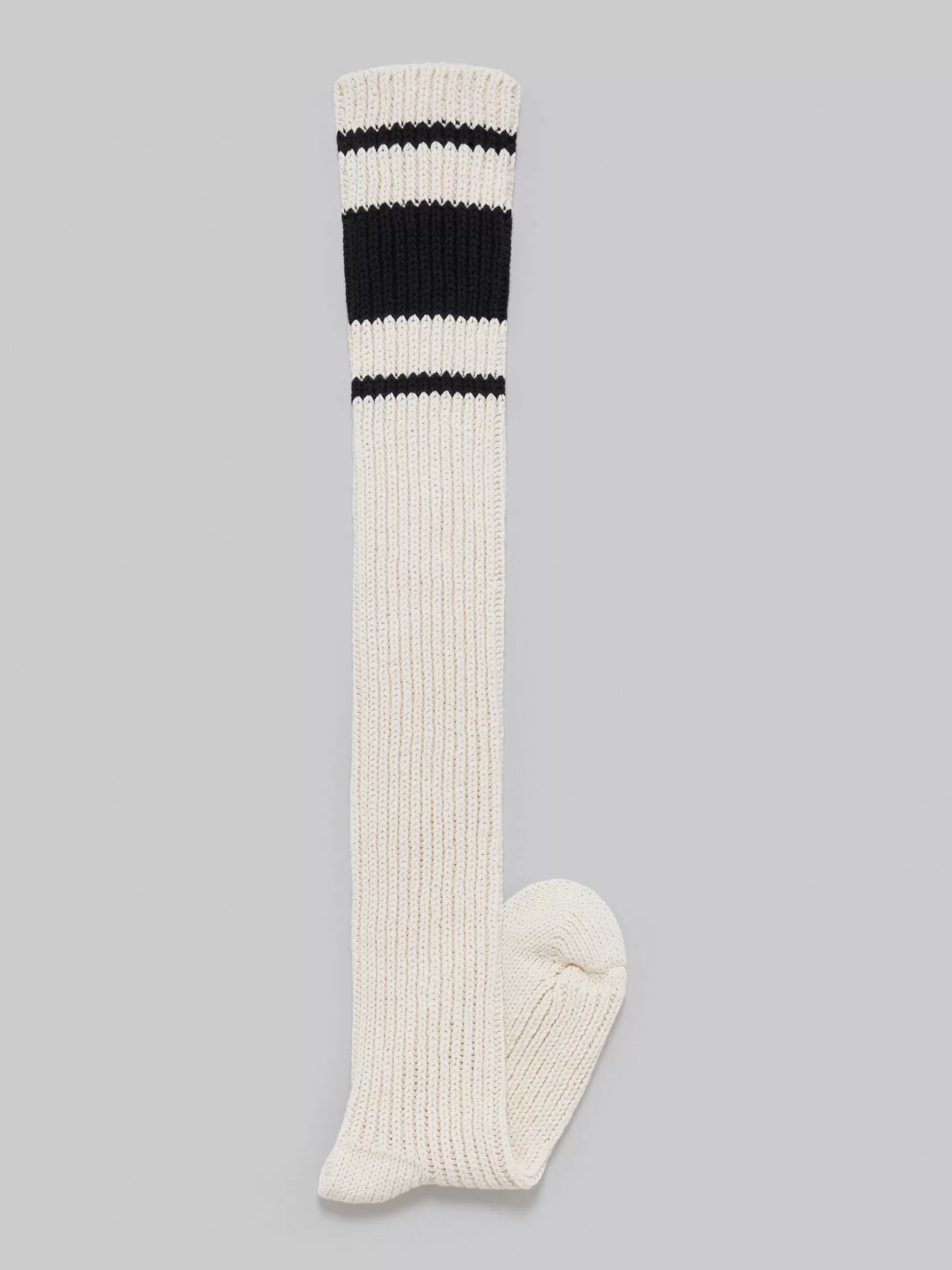 Women Marni White Cotton Knee-Length Socks