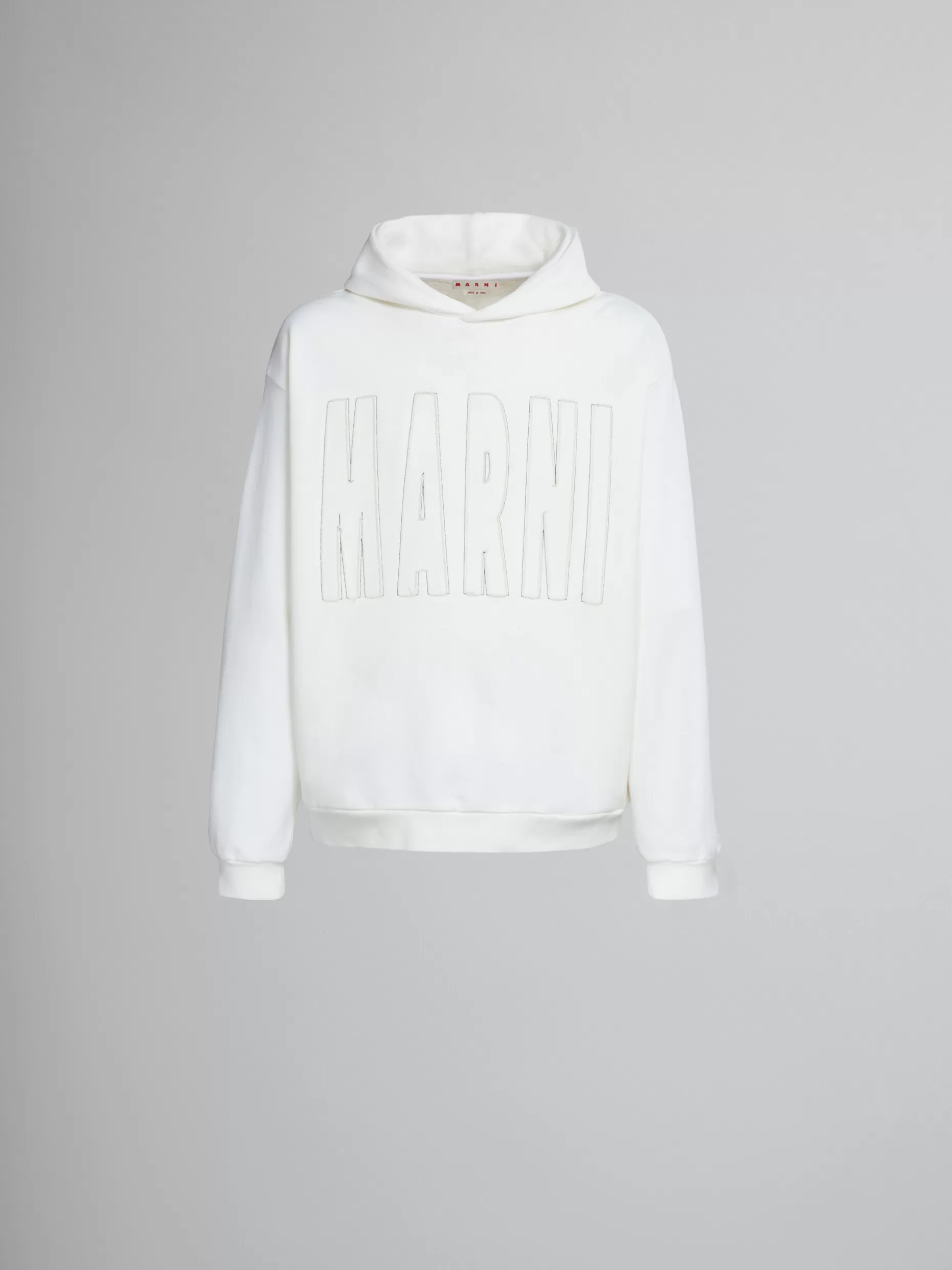 Men Marni White Cotton Sweatshirt With Logo