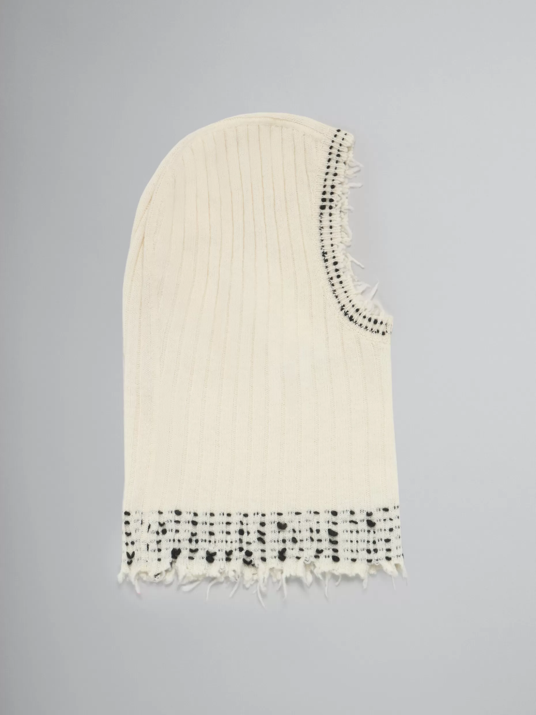 Women Marni White Knitted Balaclava