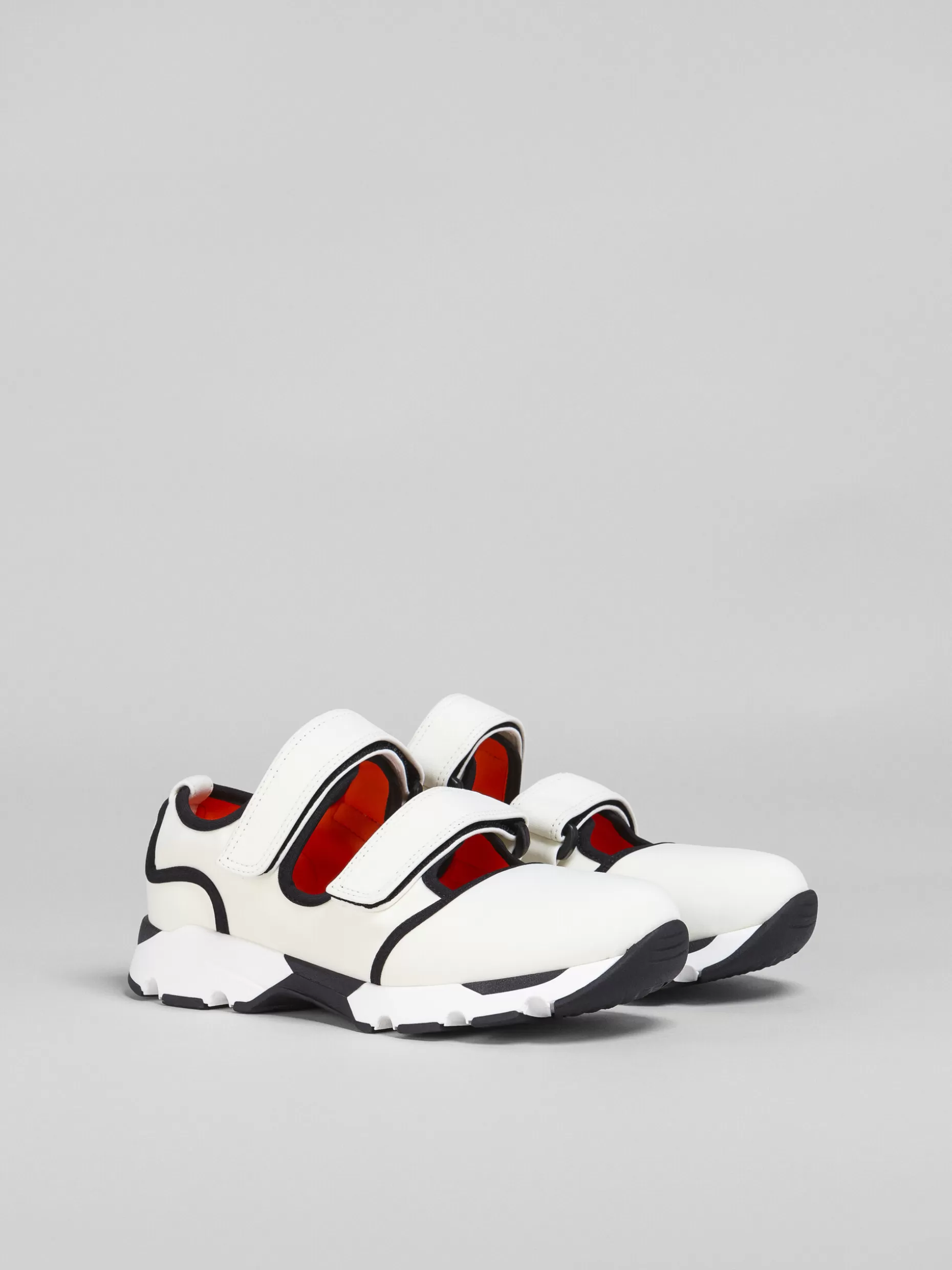 Women Marni White Techno Fabric Sneakers