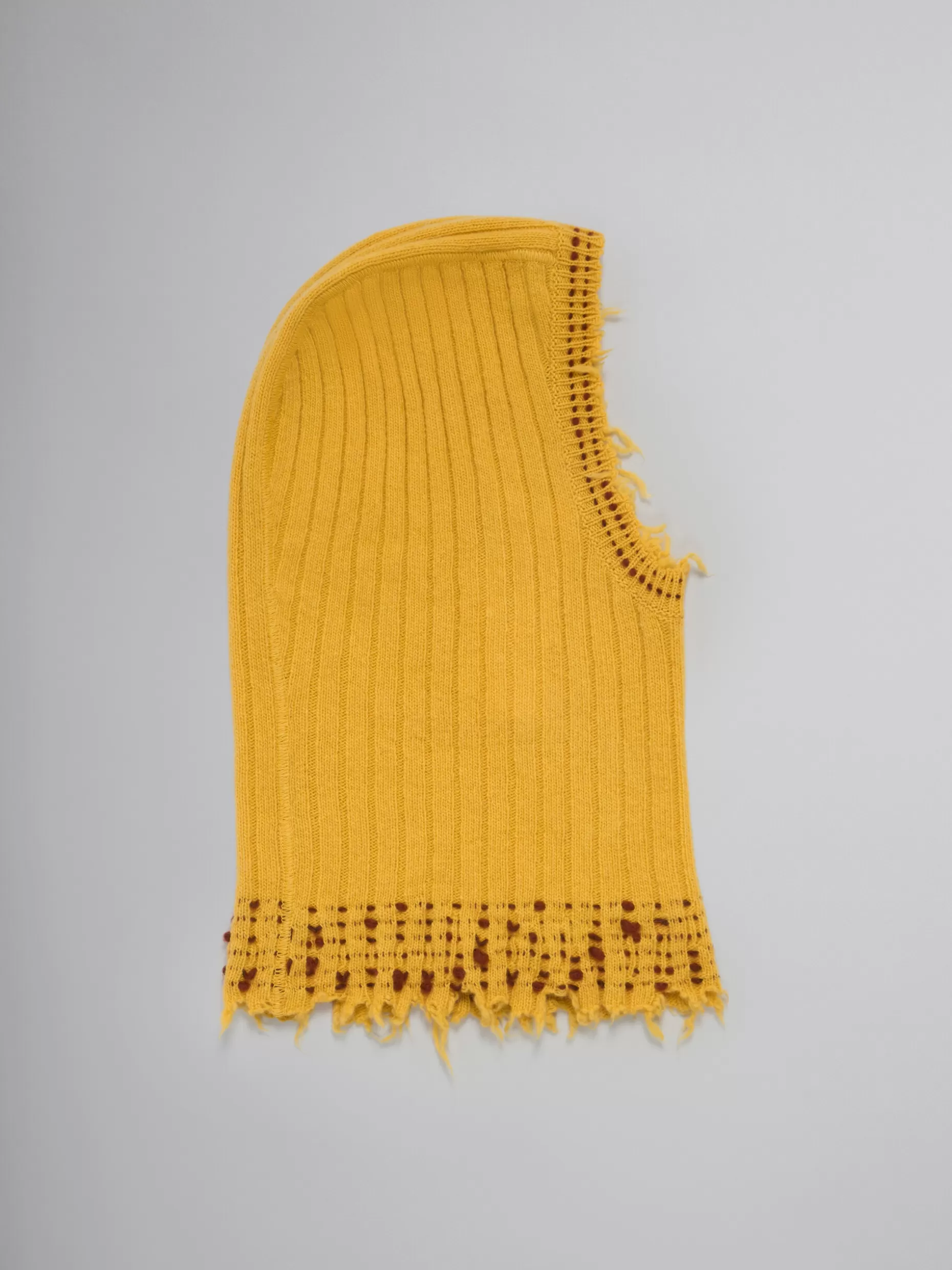 Women Marni Yellow Knitted Balaclava