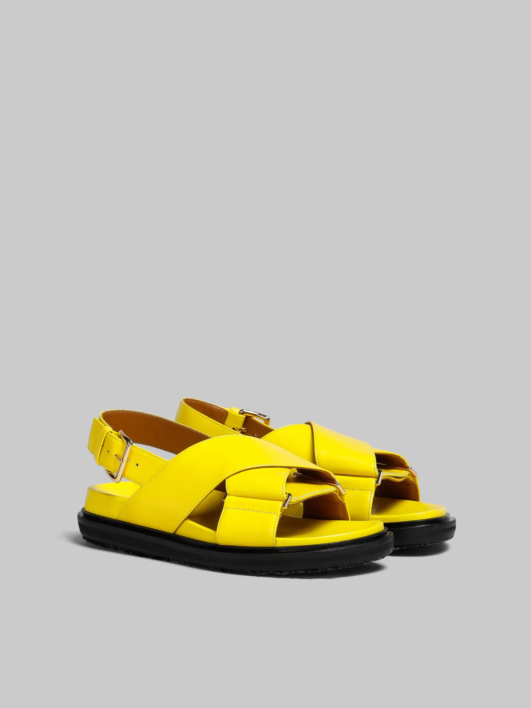 Women Marni Yellow Leather Fussbett