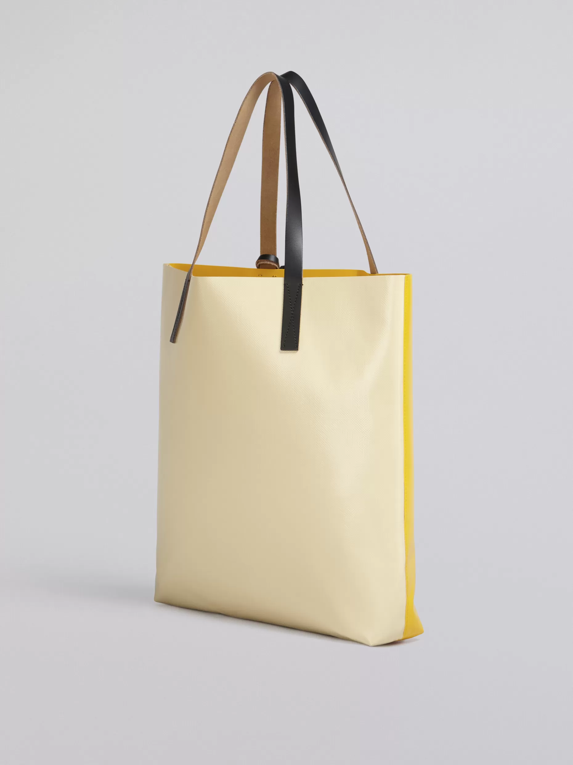 Women Marni Yellow Tribeca Shopping Bag With Logo